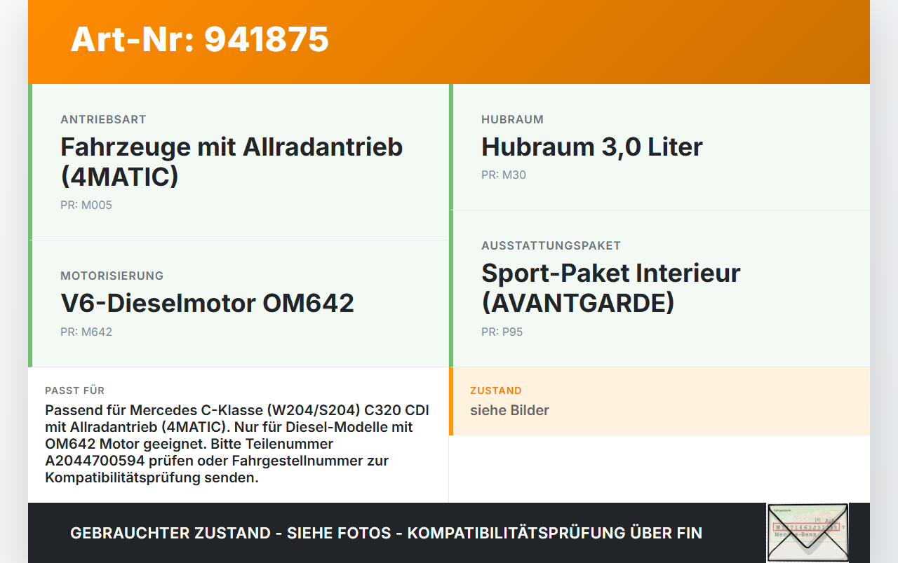 Mercedes S204 W204 C320 07-14 CDI 3,0 165KW Kraftstoffpumpe Kraftstoff Förderpumpe Tankgeber Mercedes S204 W204... Vorschau 3