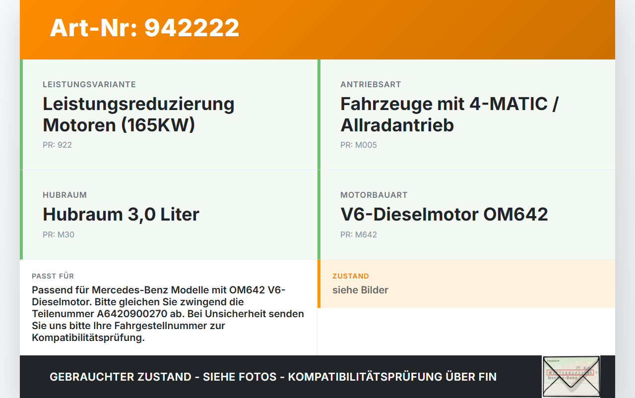 Mercedes S204 W204 C320 07-14 CDI 3,0 165KW 642.961 Drosselklappe Mercedes S204 W204 C320 07-14 07.02.2008... Vorschau 3