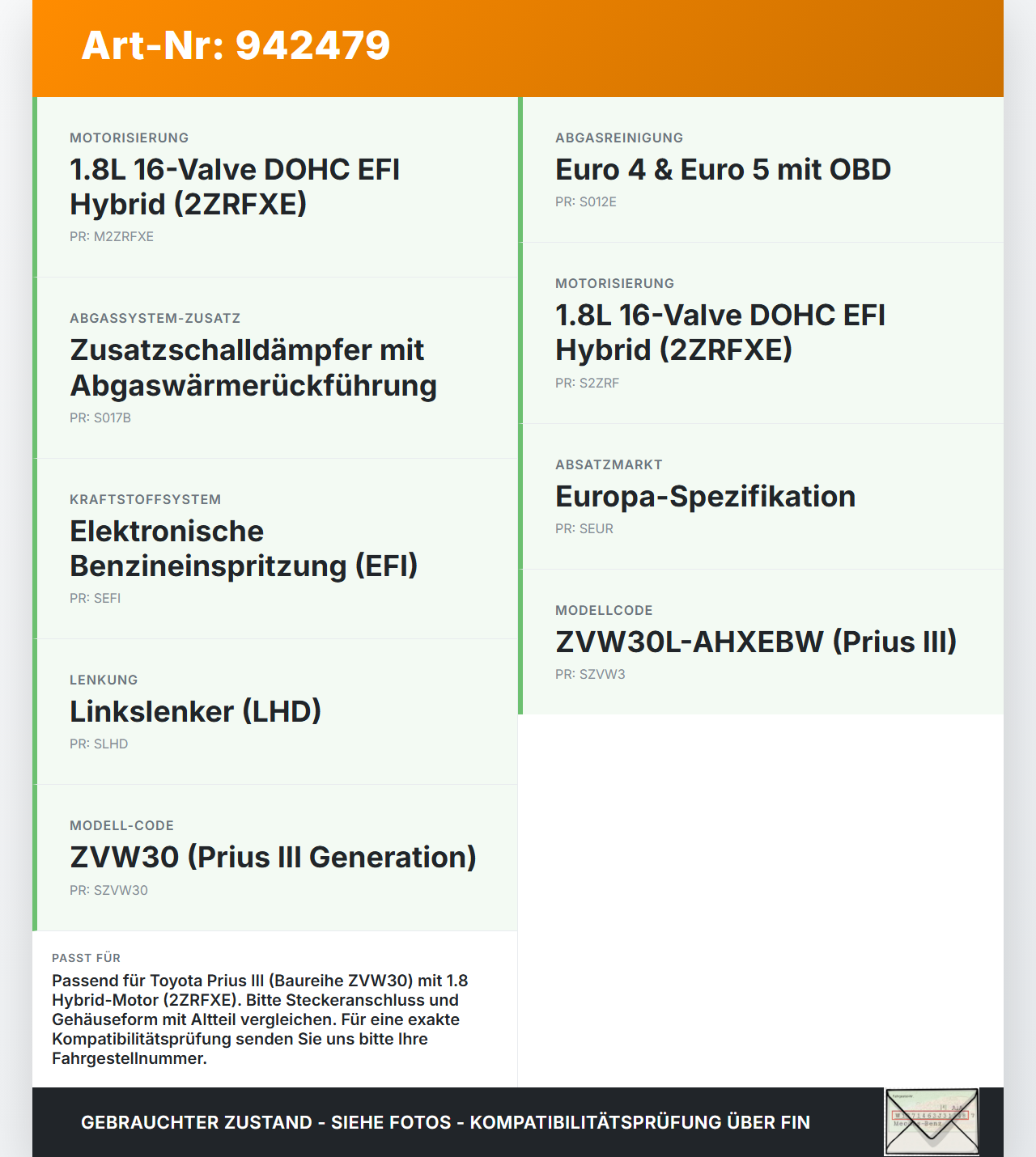 Toyota Prius W3 III 09-12 1,8 73KW Kraftstoffpumpe Kraftstoff Förderpumpe Tankgeber Toyota Prius W3 III 09-12... Vorschau 3