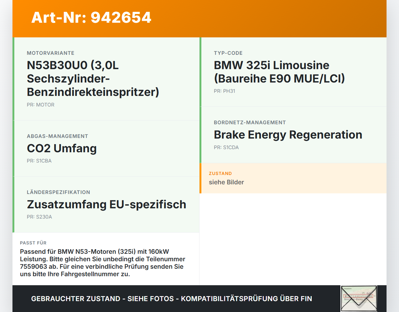 BMW E90 325i 09-13 3,0 160KW N53B30A Ansaugbrücke Ansaugkrümmer BMW E90 325i 09-13 16.09.2011 7593005 11617593005... Vorschau 3