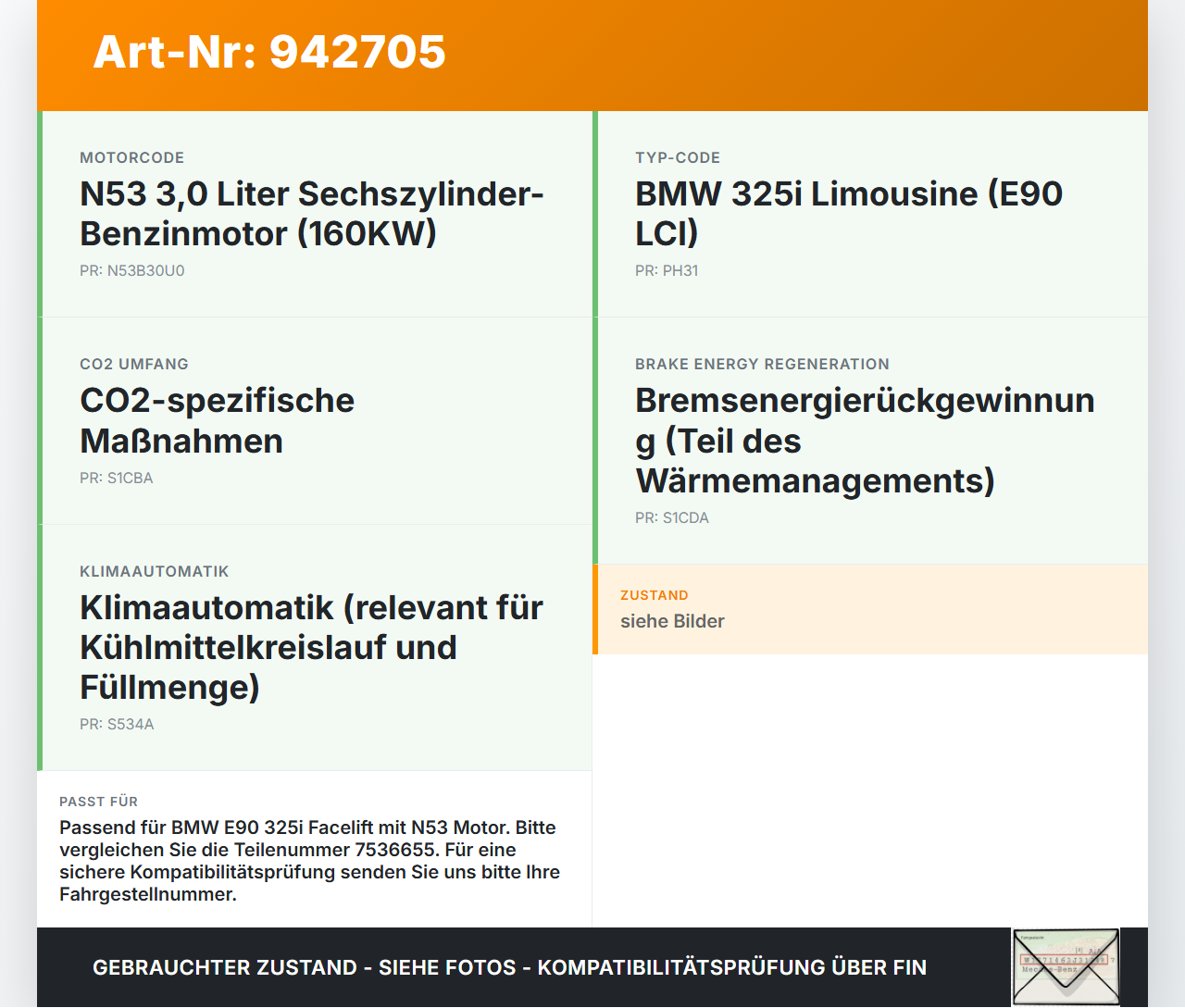 BMW E90 325i 09-13 3,0 160KW Thermostat Flansch Thermostatgehäuse BMW E90 325i 09-13 16.09.2011 7549476 11537549476... Vorschau 3