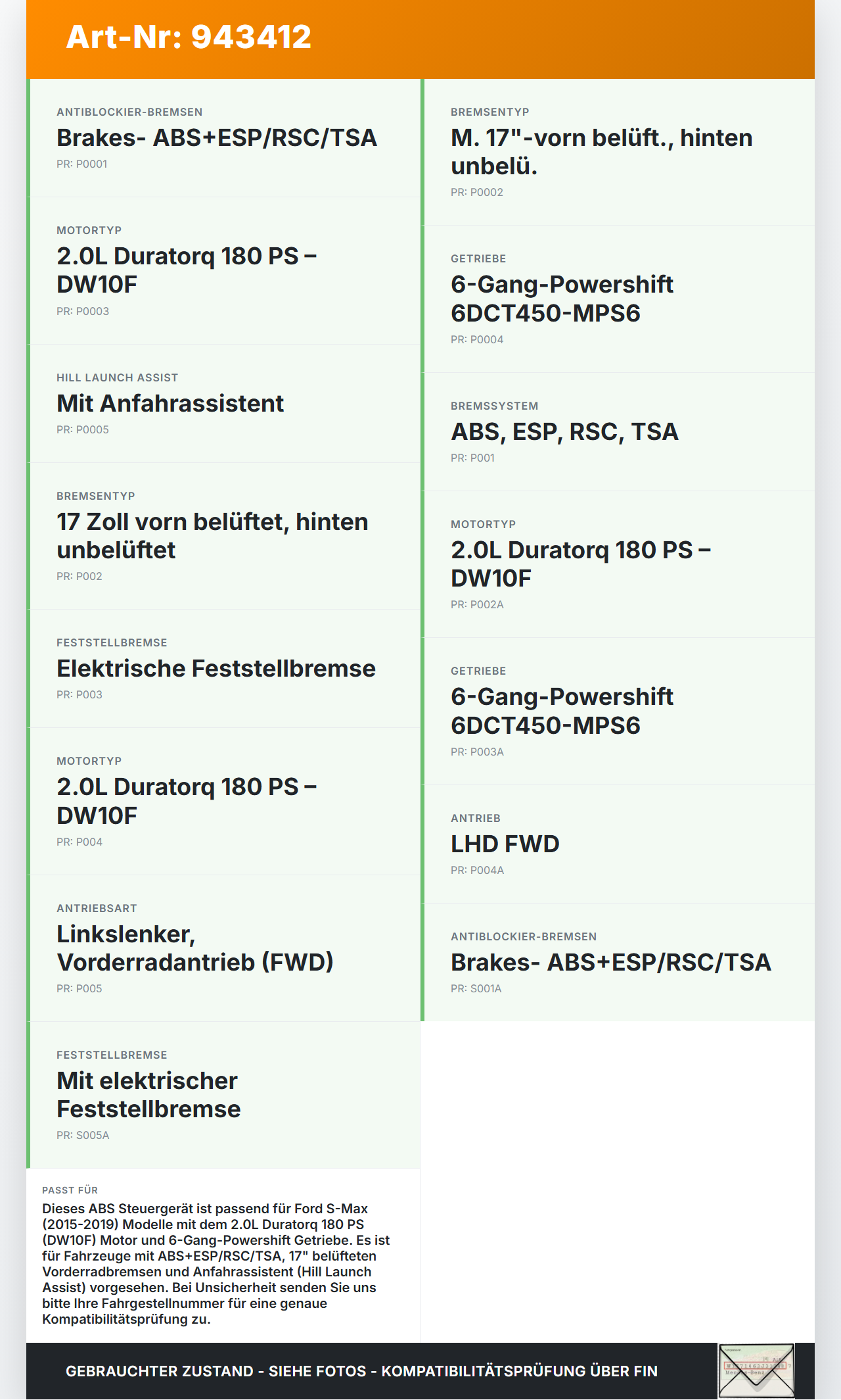 Ford S-Max 15-19 ABS Steuergerät Aggregat Hydraulikblock Ford S-Max 15-19 03.05.2016 E1GC-2C405-NE E1GC-2C405-BG... Vorschau 3