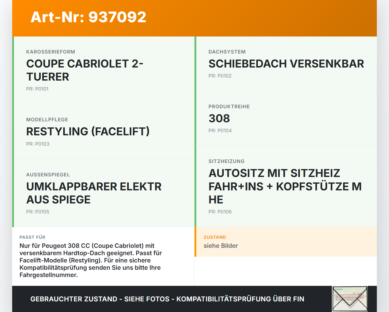 Peugeot 308 I CC 11-15 Cabriolet Hydraulik Schlauch Leitung 12 für Verdeck Peugeot 308 I CC 11-15 31.07.2013 gebraucht Vorschau 3