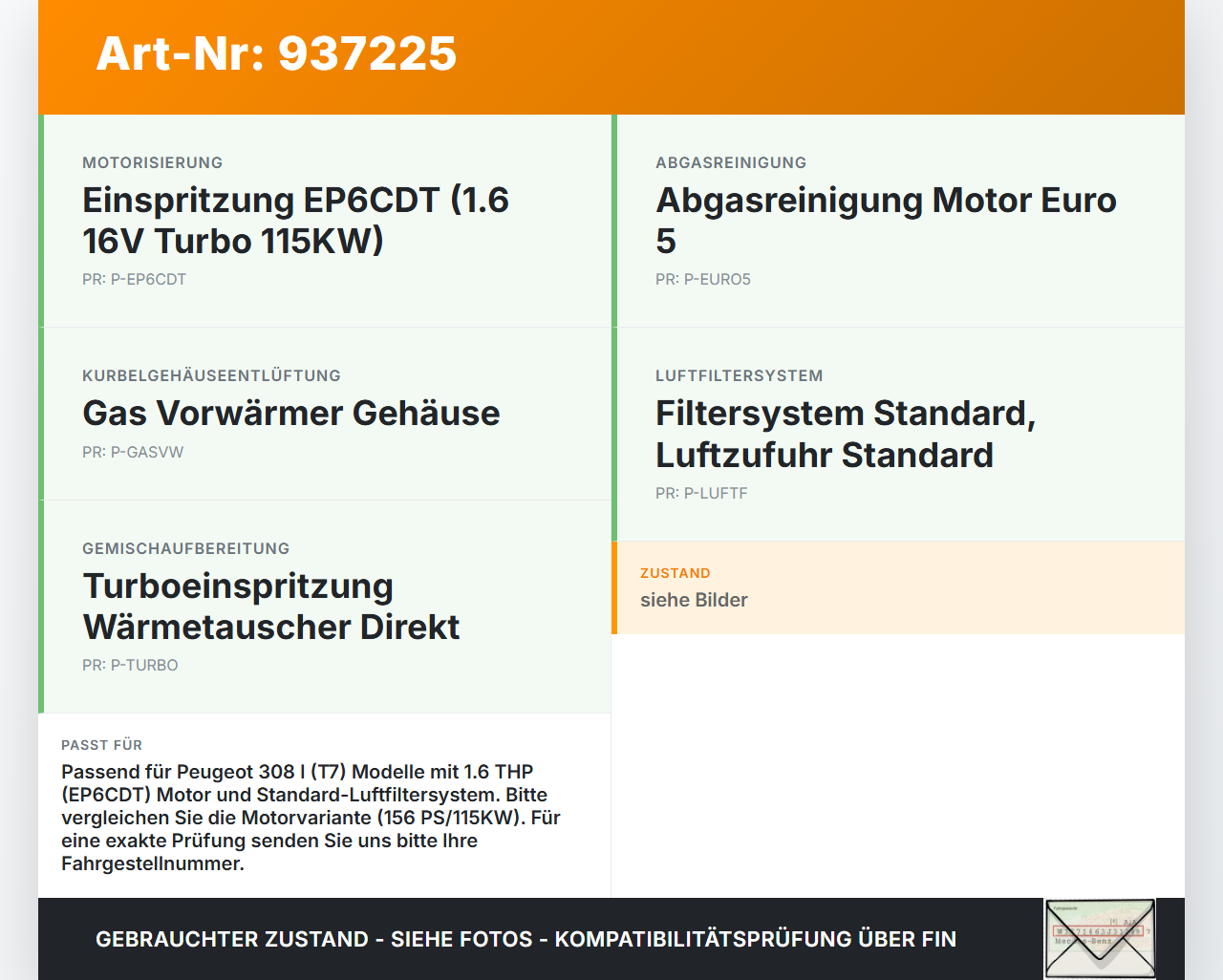 Peugeot 308 I CC 11-15 16V 1,6 115KW Luftfilterkasten Peugeot 308 I CC 11-15 31.07.2013 gebraucht Vorschau 3