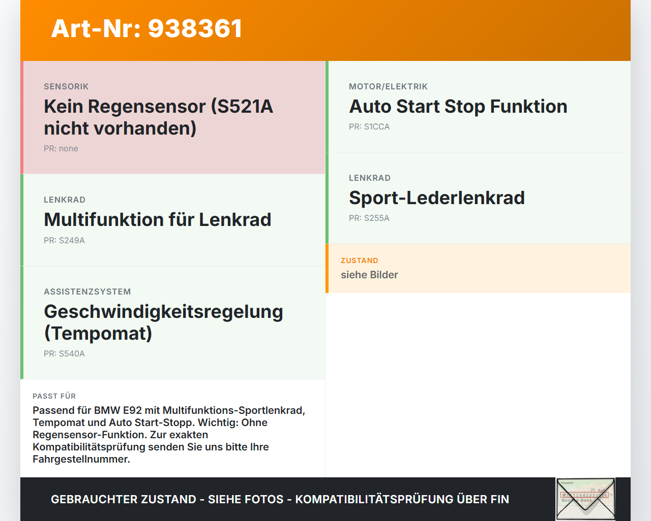 BMW E92 320i 05-08 Airbagschleifring Schleifring Airbag BMW E92 320i 05-08 16.05.2008 9122509 61319122509... Vorschau 3