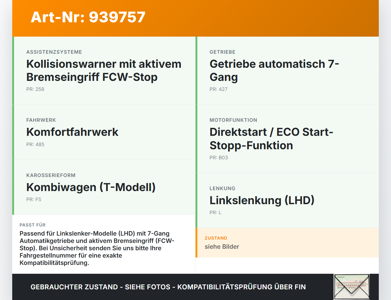 Mercedes S205 W205 14-18 Hauptbremszylinder Bremszylinder Mercedes S205 W205 14-18 09.05.2016 A2054300001 gebraucht Vorschau 3