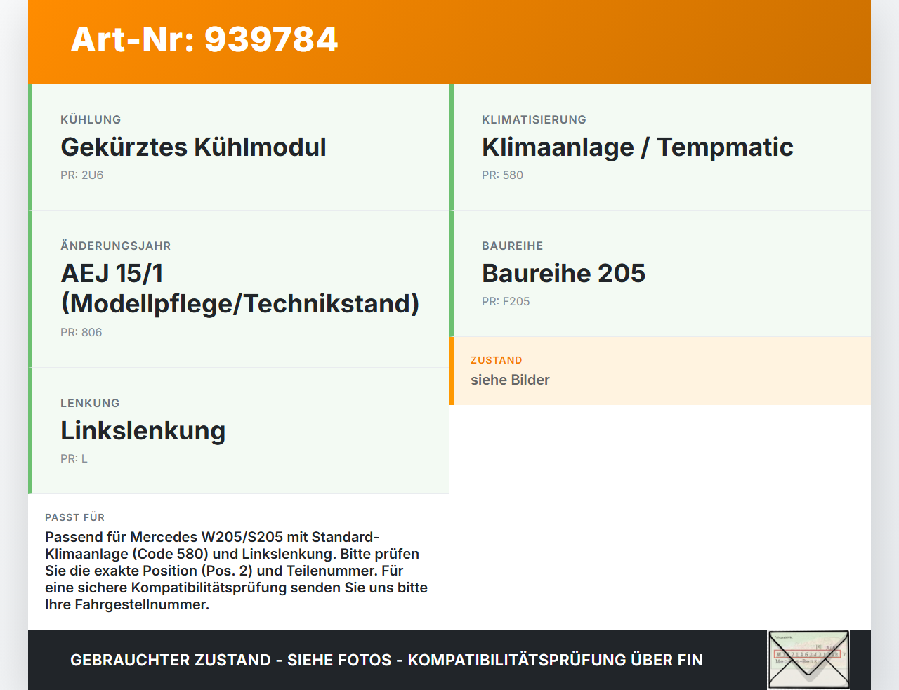 Mercedes S205 W205 14-18 Luftklappenstellmotor Stellmotor Pos.2 Mercedes S205 W205 14-18 09.05.2016 A0999067402... Vorschau 3