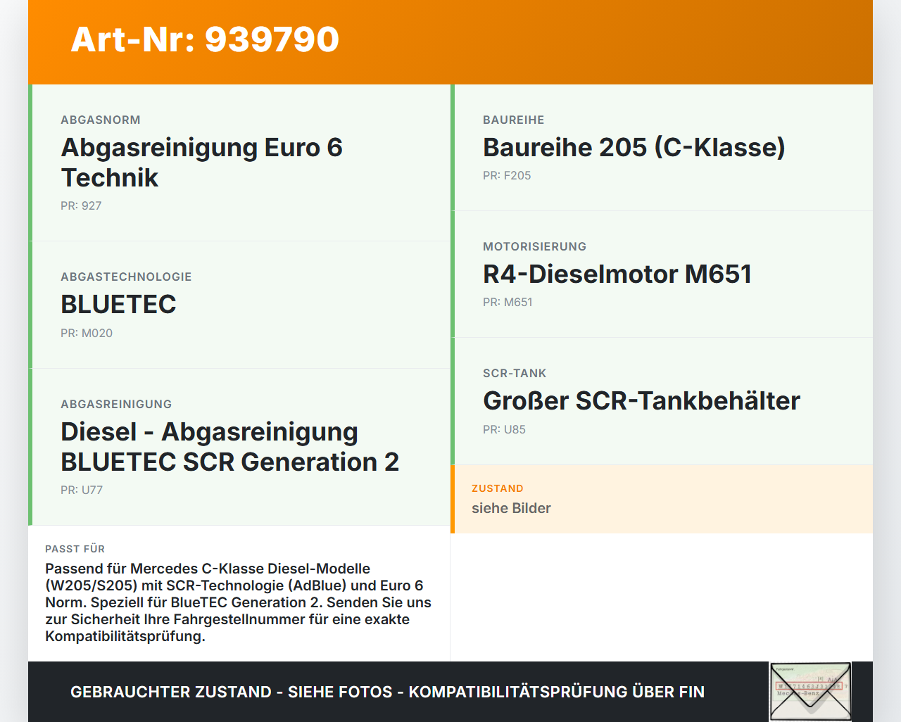 Mercedes S205 W205 14-18 Einfüllverschluss Schraubverschluss Tankdeckel Verschluss für Ad-Blue Mercedes S205 W205... Vorschau 3