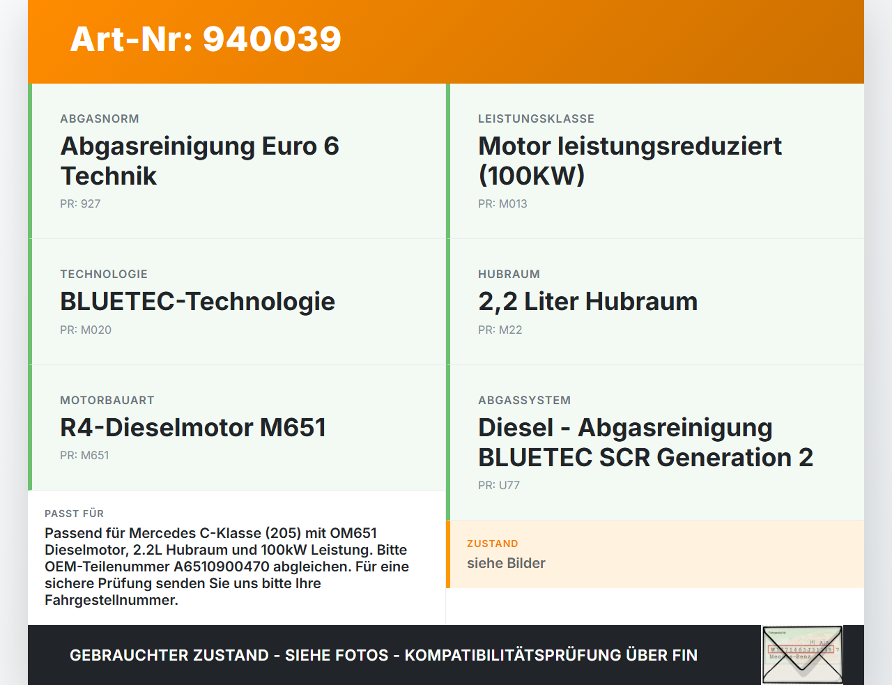 Mercedes S205 W205 14-18 CDI 2,2 100KW 651.921 Drosselklappe Mercedes S205 W205 14-18 09.05.2016 A6510900470... Vorschau 3