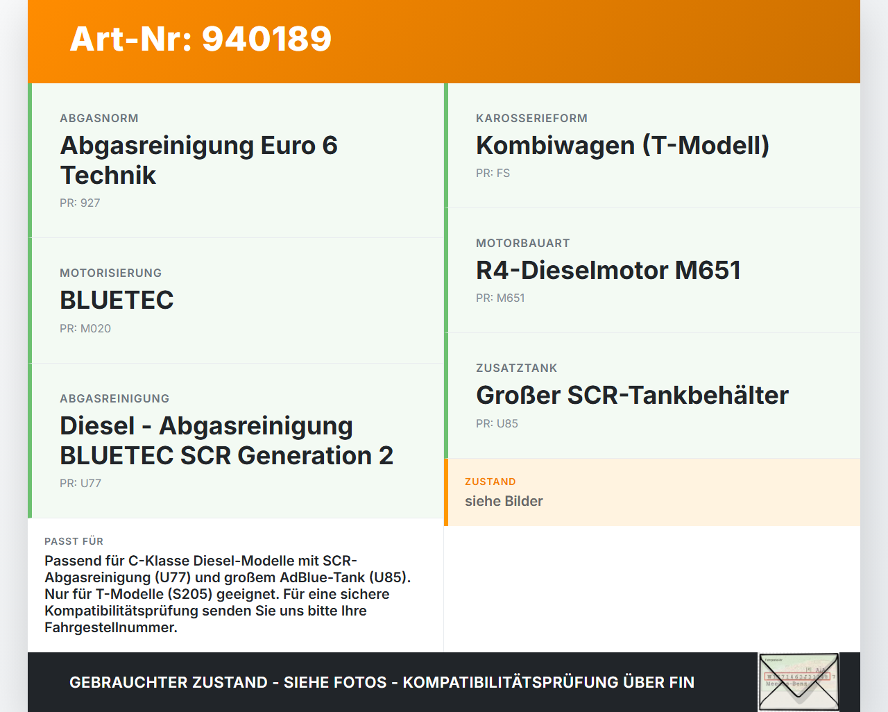 Mercedes S205 W205 14-18 CDI 2,2 100KW Tankstutzen AdBlue Einfüllstutzen Mercedes S205 W205 14-18 09.05.2016... Vorschau 3