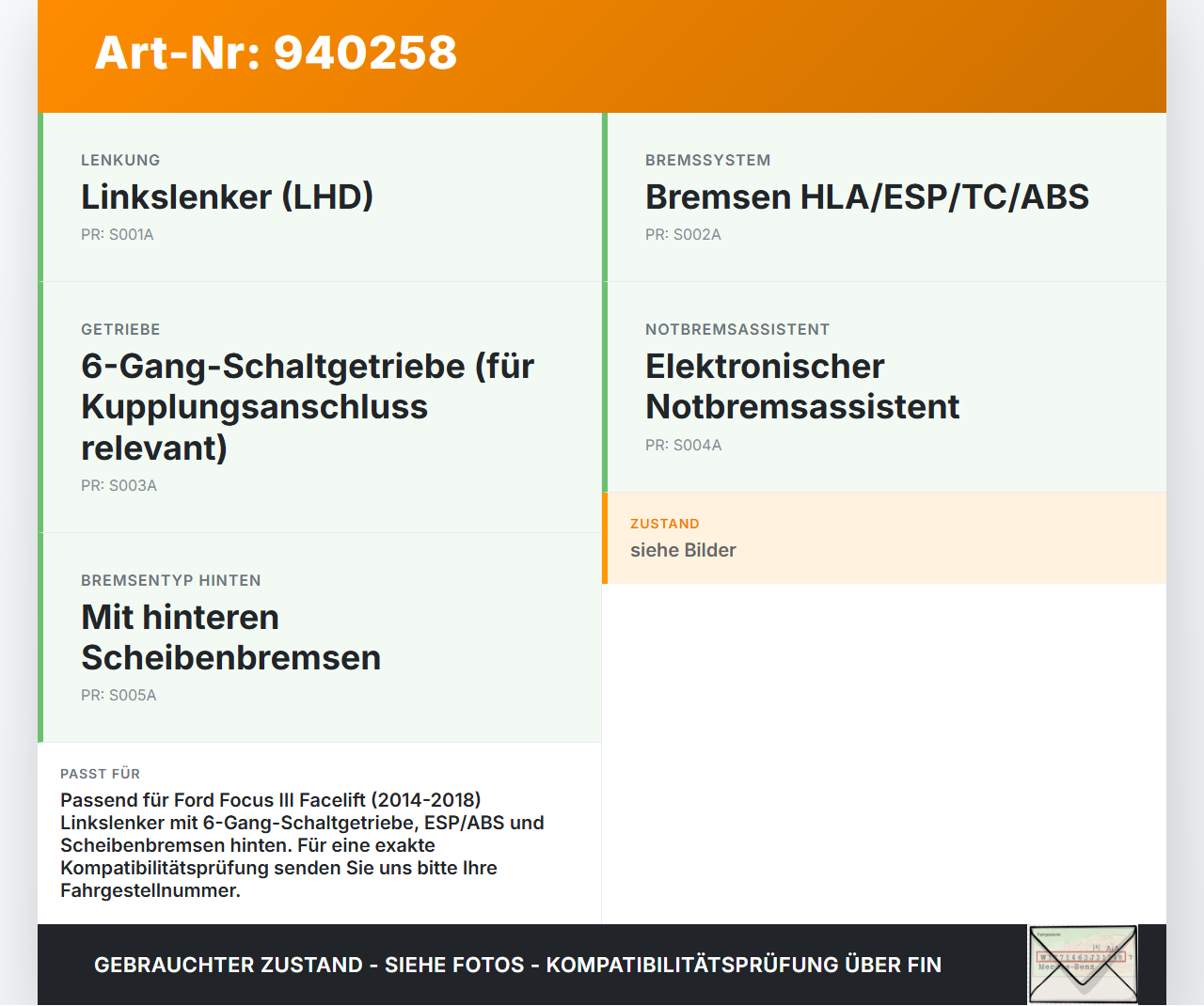 Ford Focus III 14-18 Hauptbremszylinder Bremszylinder Ford Focus III 14-18 08.06.2015 KV6C-2140-CA gebraucht Vorschau 3