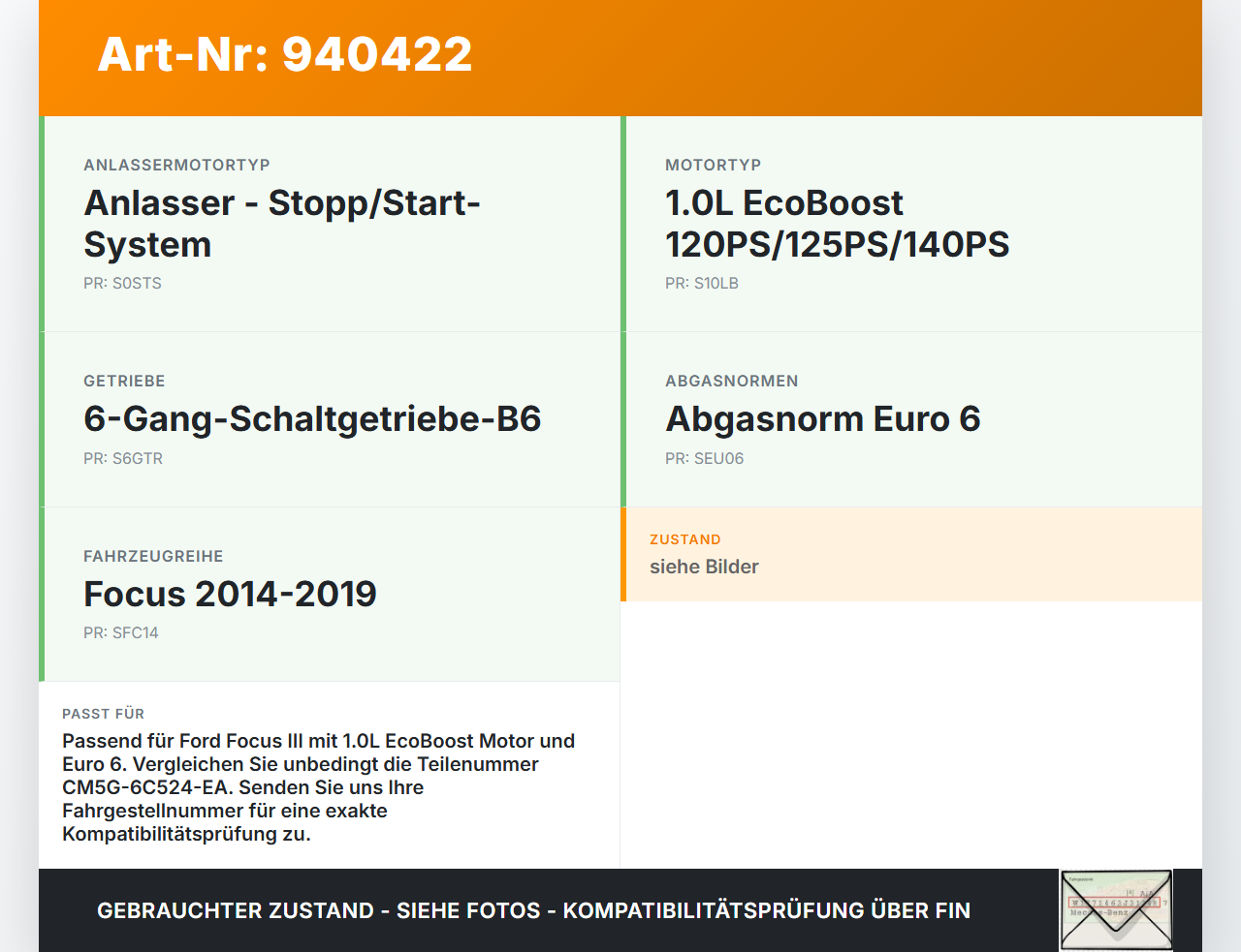 Ford Focus III 14-18 1,0 92KW C10FD0X Nockenwellenverstellung Nockenwellenrad Einlass Ford Focus III 14-18... Vorschau 3