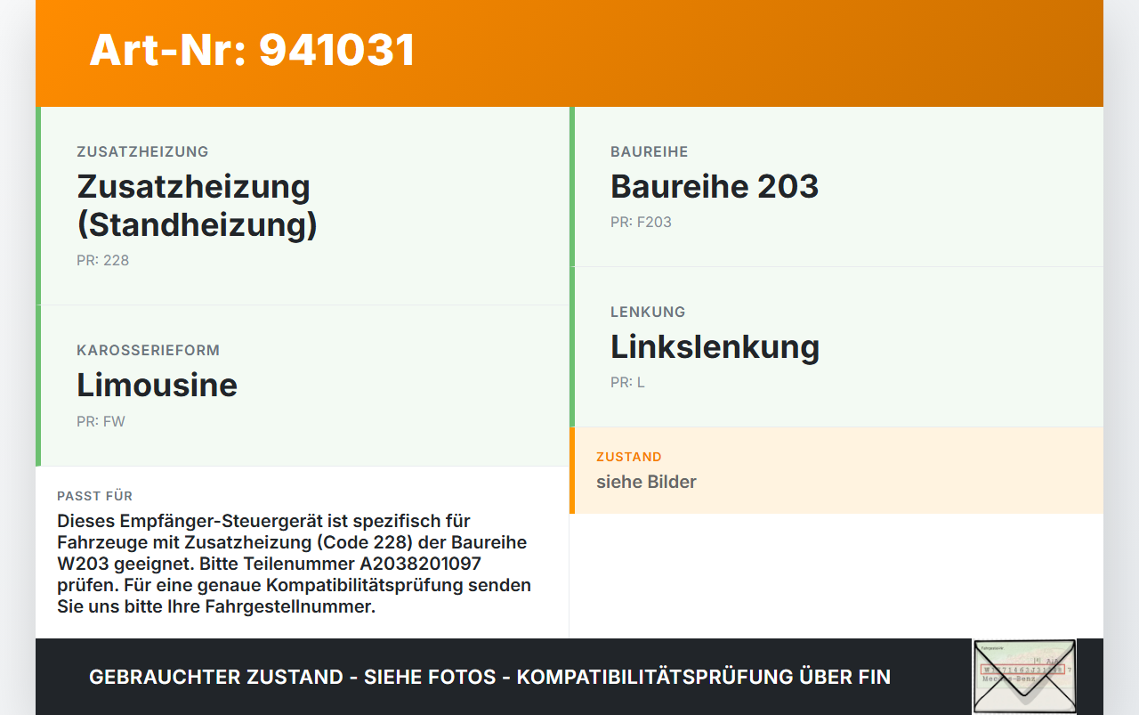 Mercedes W203 C220 01-04 Steuergerät Empfänger für Webasto Fernsteuerung Telestart T70 Mercedes W203 C220 01-04... Vorschau 3