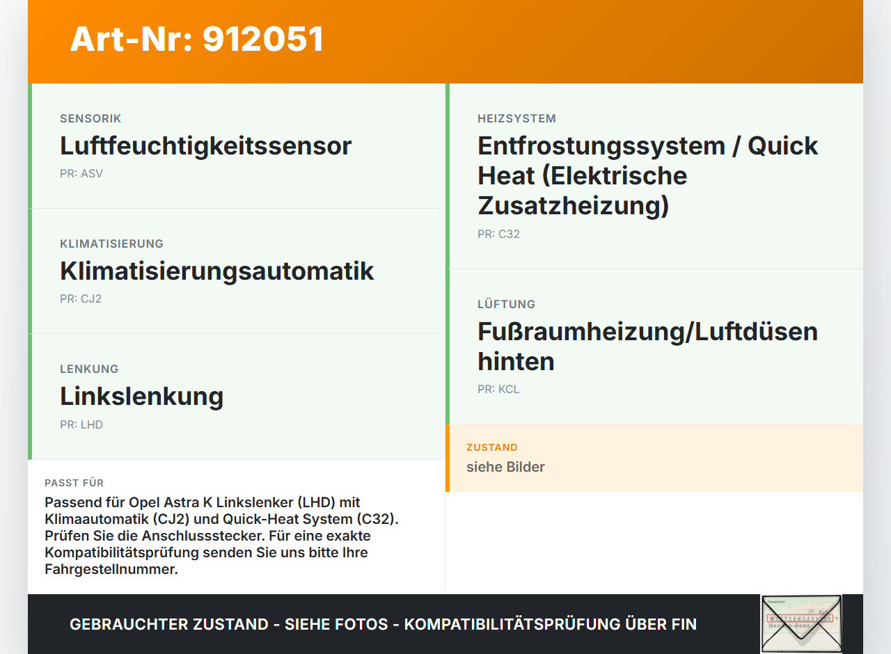 Opel Astra K 15-19 Gebläsemotor Lüftermotor Heizungsgebläse Opel Astra K 15-19 25.10.2018 KG087001 gebraucht Vorschau 3