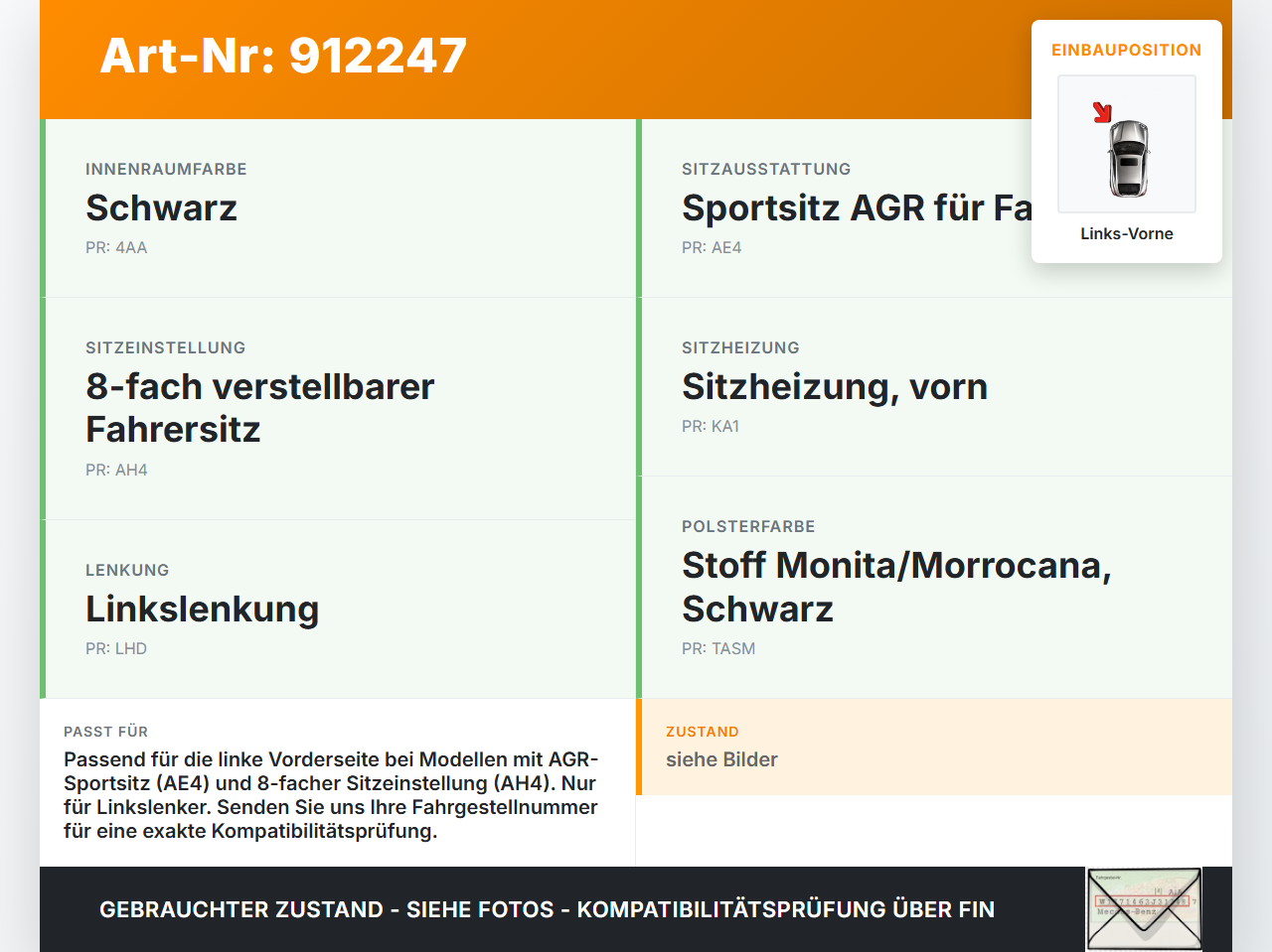 Opel Insignia B Z18 17-20 Kombi Schalter Sitzverstellung Höhe Links Vorne Opel Insignia B Z18 17-20 18.07.2018... Vorschau 3