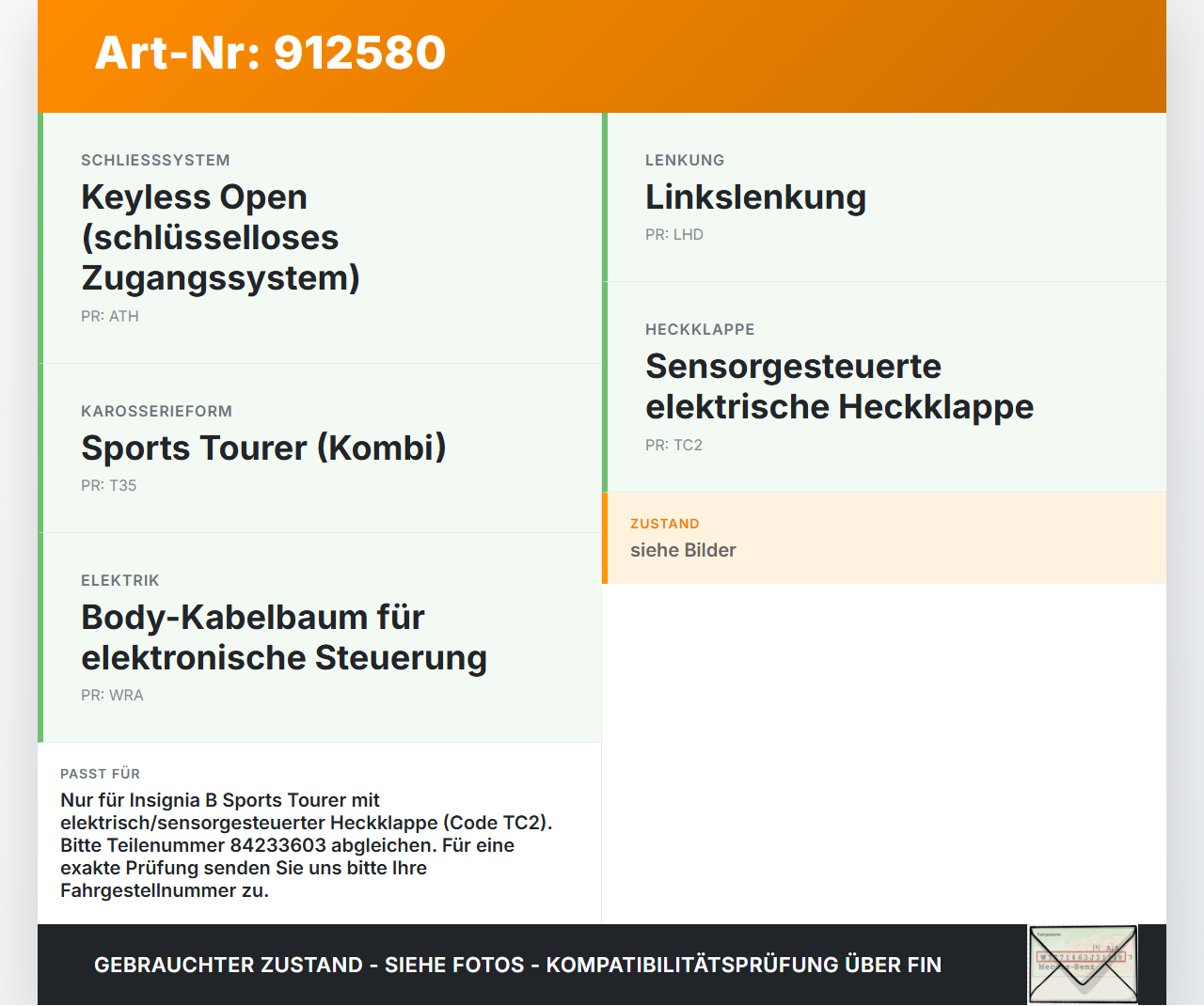 Opel Insignia B Z18 17-20 Steuergerät ECU Modul für Elektr. Heckklappe Opel Insignia B Z18 17-20 18.07.2018... Vorschau 3