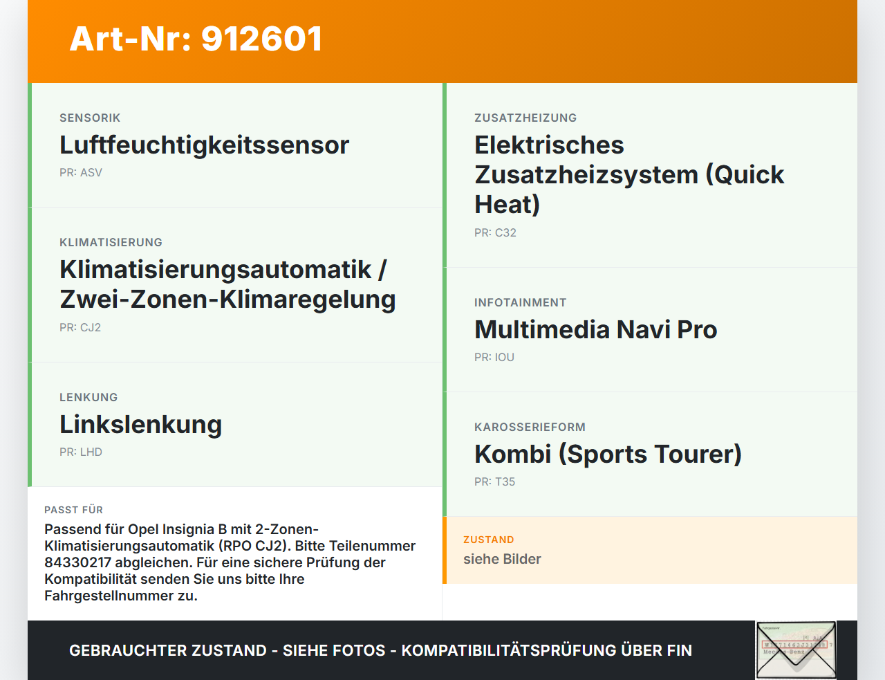 Opel Insignia B Z18 17-20 Steuergerät ECU Modul SG für Heizung Opel Insignia B Z18 17-20 18.07.2018 84330217... Vorschau 3