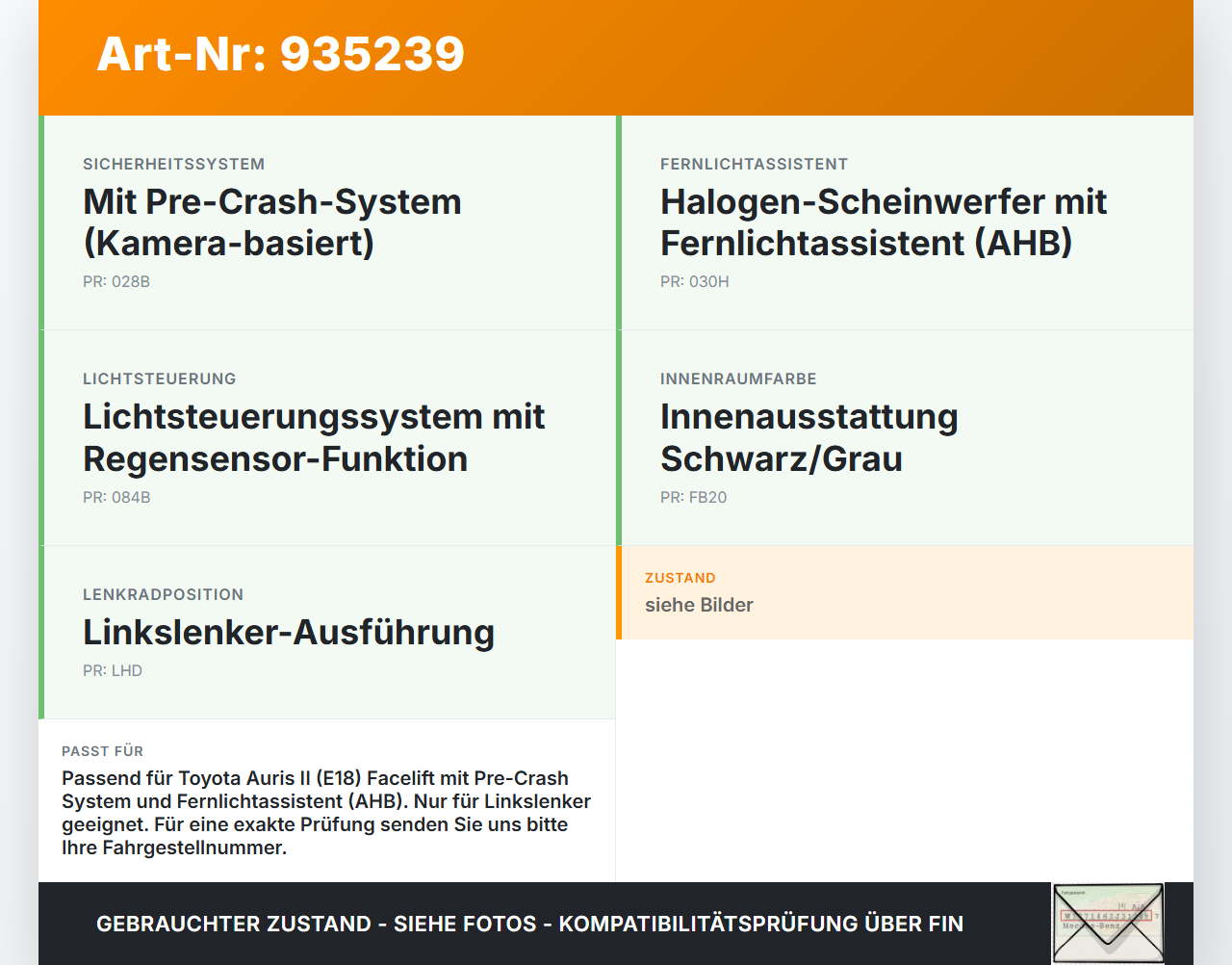 Toyota Auris II E18 15-19 5T Blende Innen Verkleidung für Regensensor Kamera Toyota Auris II E18 15-19 01.06.2016... Vorschau 3