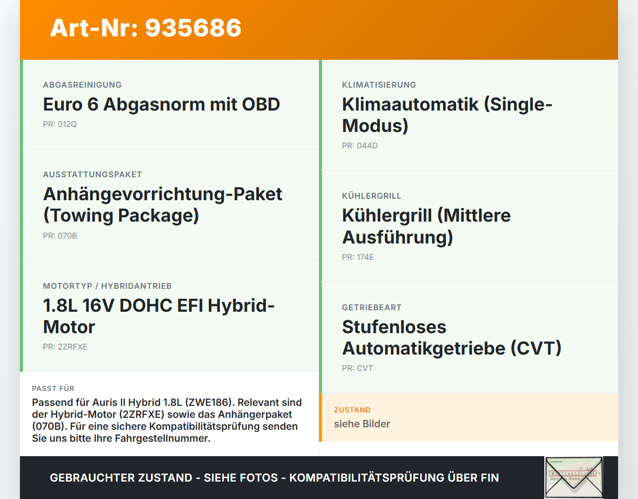 Toyota Auris II E18 15-19 Hybrid 1,8 73KW Wasserkühler Kühler Toyota Auris II E18 15-19 01.06.2016 164000T240... Vorschau 3