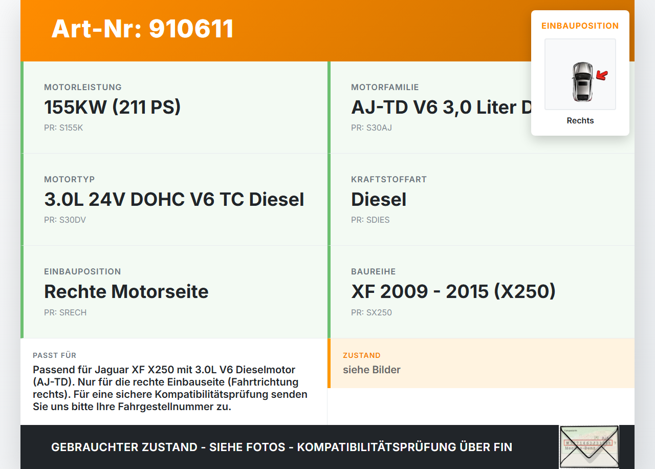 Jaguar XF X250 09-15 3,0d 155KW AJ-TD Abgasrückführventil EGR AGR Ventil Rechts Jaguar XF X250 09-15 25.03.2009... Vorschau 3