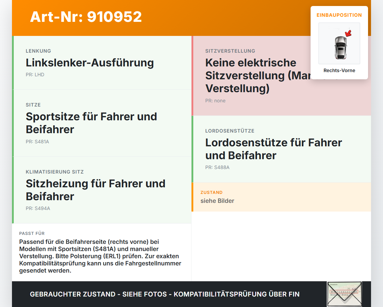 BMW X1 F48 x25e LCI 17-22 Sitz Verstell Griff Rechts Vorne C1M BMW X1 F48 x25e LCI 17-22 31.01.2020 52107314234... Vorschau 3
