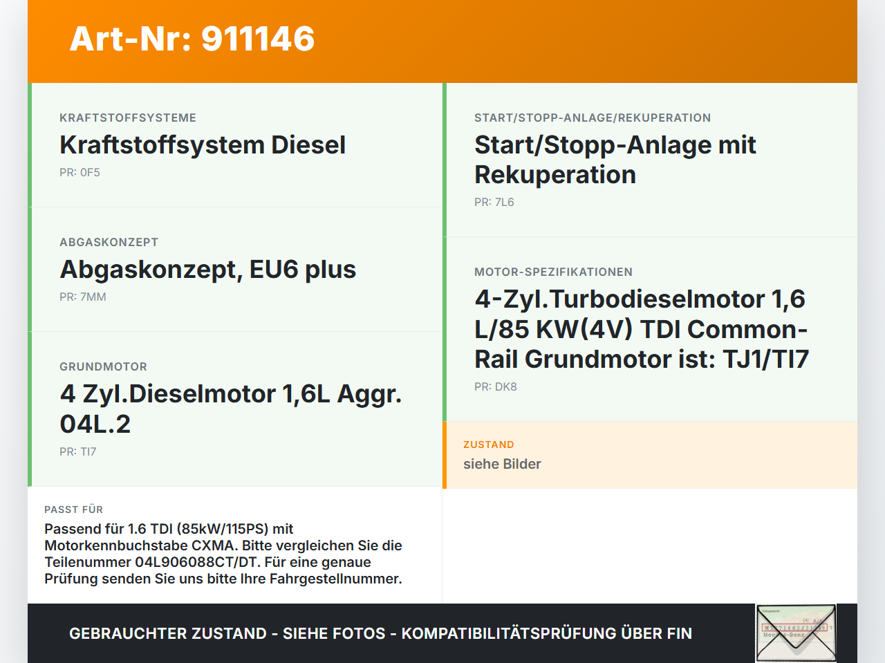 Skoda Rapid NH 12-19 TDI 1,6 85KW Sensor Abgastemperatursensor Abgassonde Skoda Rapid NH 12-19 12.01.2017... Vorschau 3