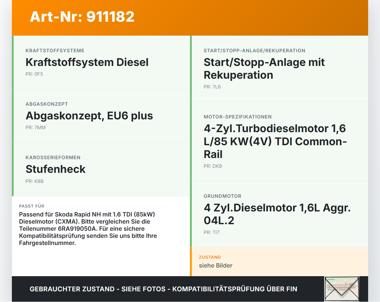 Skoda Rapid NH 12-19 TDI 1,6 85KW Kraftstoffpumpe Kraftstoff Förderpumpe Tankgeber Skoda Rapid NH 12-19 12.01.2017... Vorschau 3