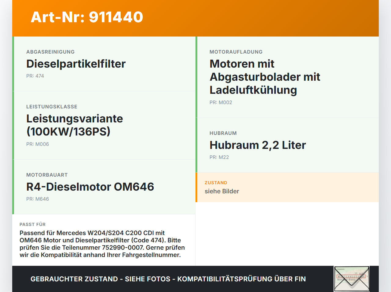 Mercedes S204 W204 C200 08-11 CDI 2,2 100KW 646.811 Turbolader Turbo Abgasturbolader Mercedes S204 W204 C200 08-11... Vorschau 3