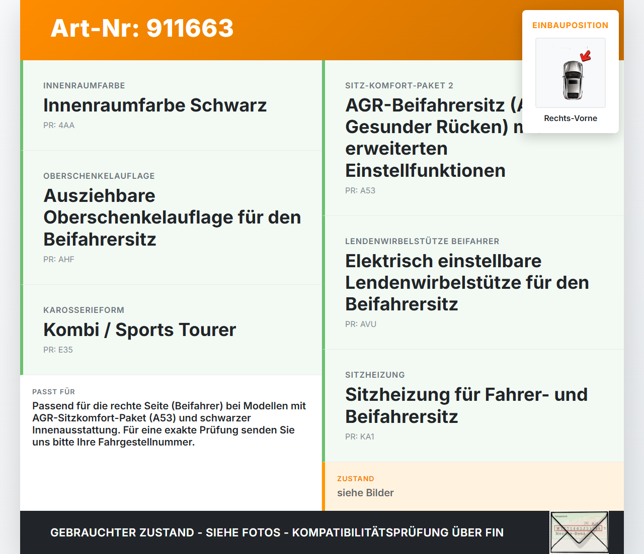 Opel Astra K 15-19 Kombi Schalter Sitzverstellung Höhe Rechts Vorne Opel Astra K 15-19 25.10.2018 13282592 gebraucht Vorschau 3