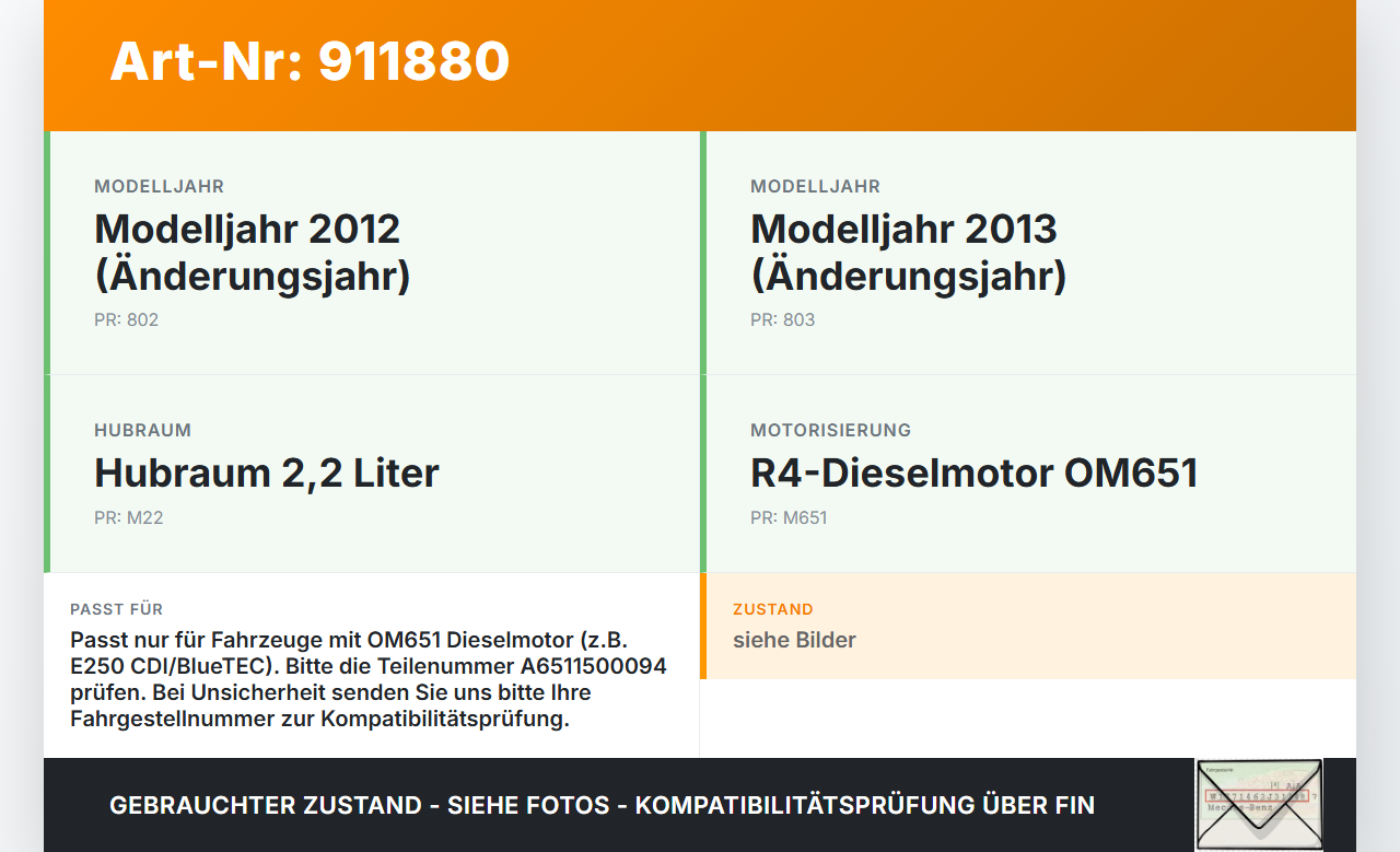 Mercedes A207 C207 E250 11-13 Stellmotor Actuator Ansteuerung Drallklappen Mercedes A207 C207 E250 11-13 12.09.2011... Vorschau 3