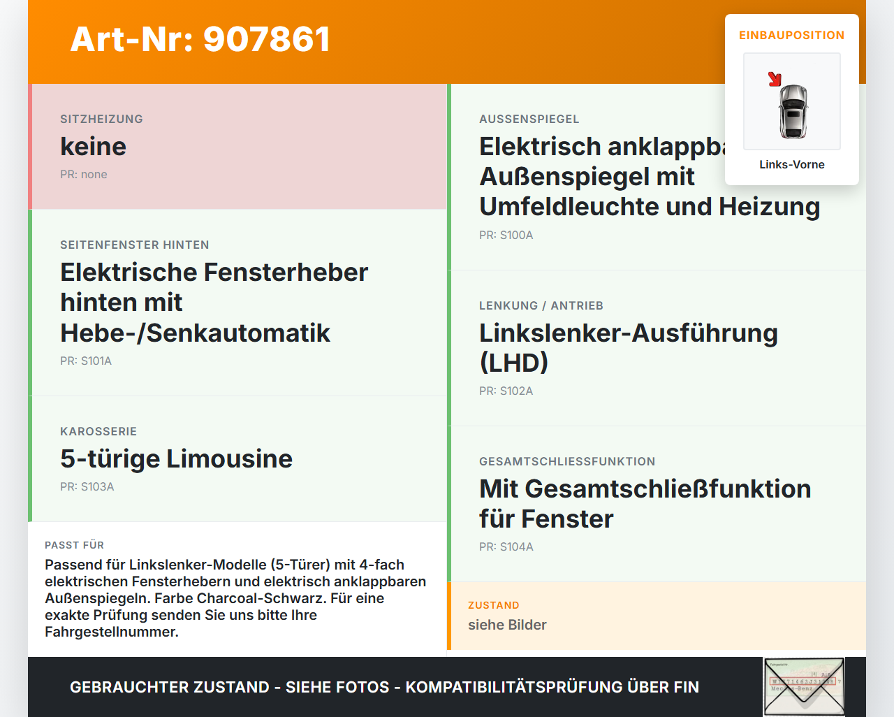 Ford Focus III 14-18 5T Fensterheberschalter Schalter Links Vorne Ford Focus III 14-18 12.05.2015 F1ET-14A132-CC... Vorschau 3