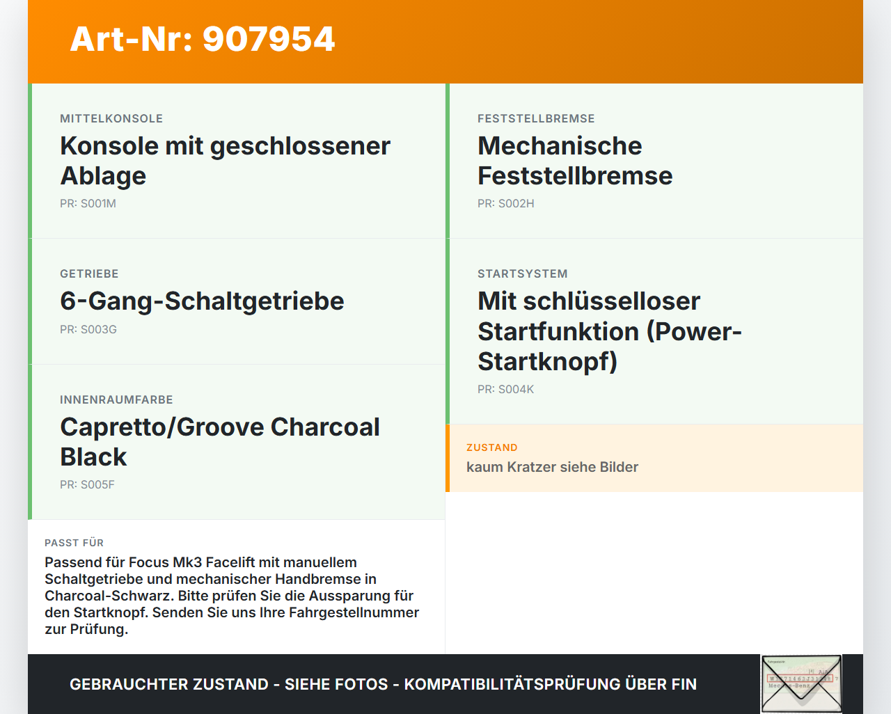 Ford Focus III 14-18 5T Blende Innen für Mittelkonsole Ford Focus III 14-18 12.05.2015 F1EB-A045H92-DE3FAV gebraucht Vorschau 3