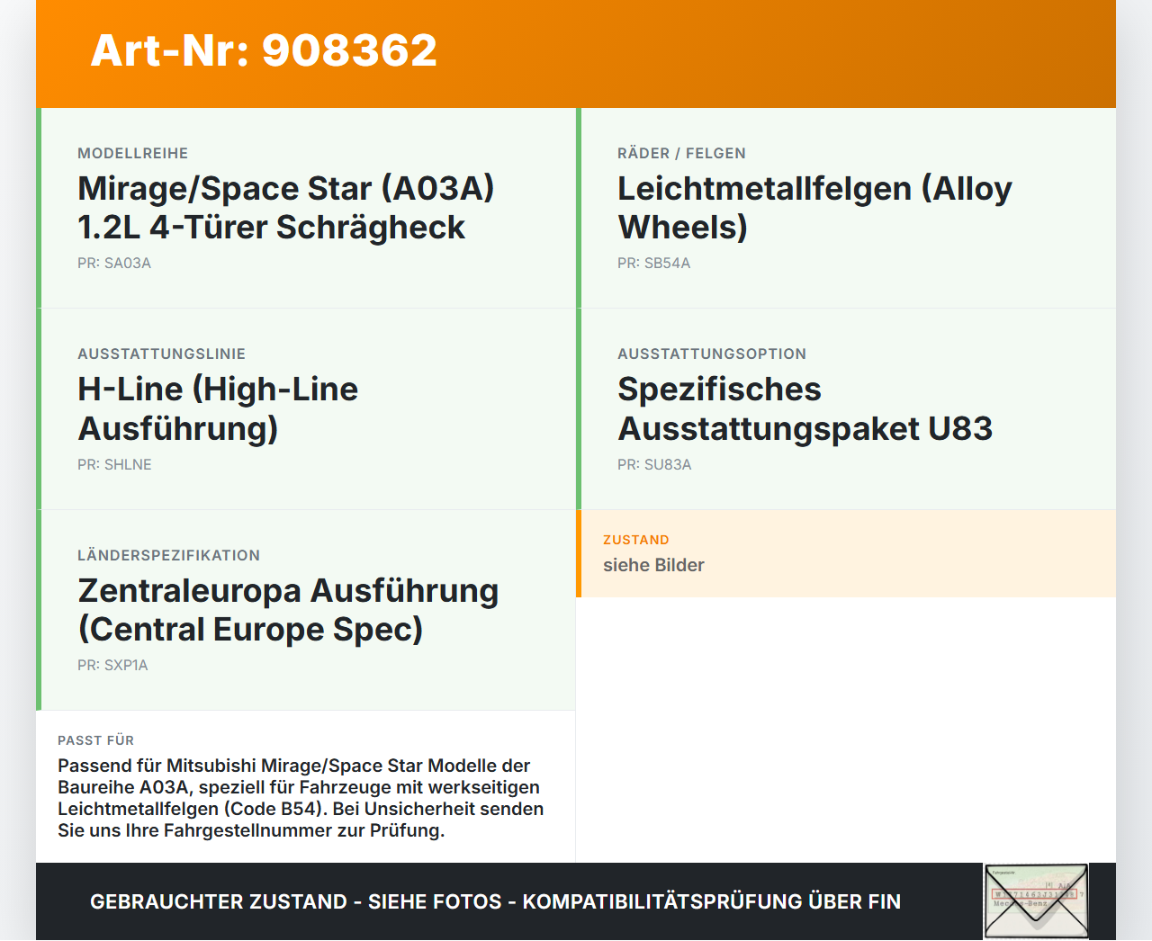Mirage Space Star II A10 12-16 Satz Radmuttern Muttern Radbolzen 16x Mirage Space Star II A10 12-16 25.03.2013... Vorschau 3