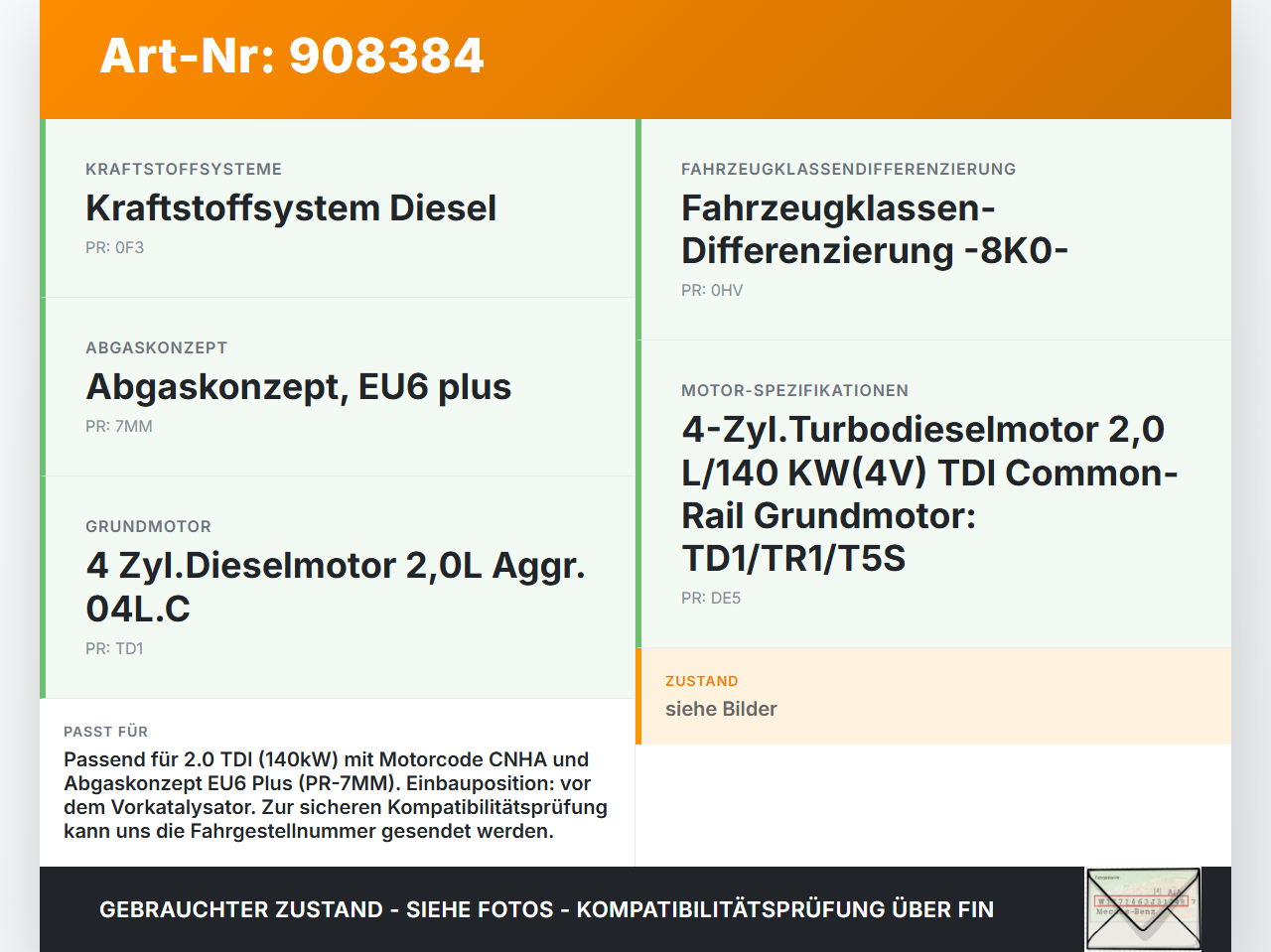 Audi A4 8K B8 11-15 TDI 2,0 140KW Sensor Abgastemperatursensor Abgassonde Audi A4 8K B8 11-15 13.08.2014 4G0906088R... Vorschau 3