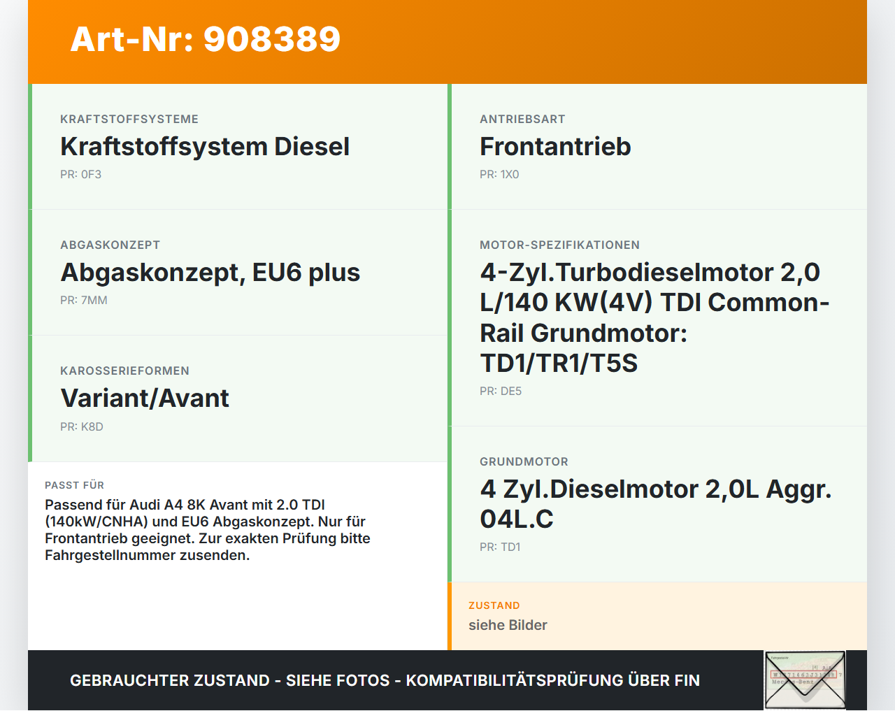 Audi A4 8K B8 11-15 TDI 2,0 140KW Additiv Tank Behälter Additivpumpe Audi A4 8K B8 11-15 13.08.2014 070423... Vorschau 3