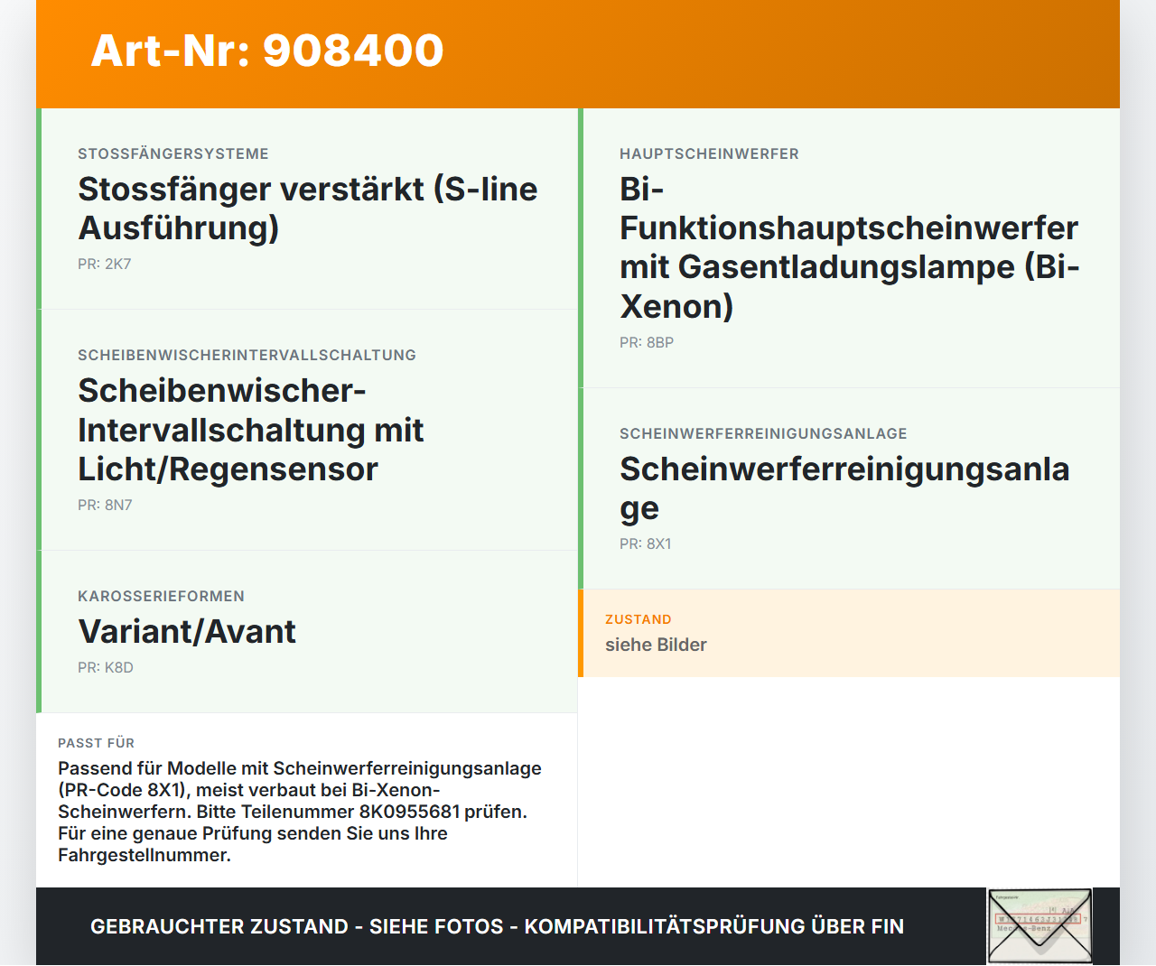 Audi A4 8K B8 11-15 Waschwasserpumpe Waschpumpe für Scheinwerfer Audi A4 8K B8 11-15 13.08.2014 8K0955681 31097200... Vorschau 3