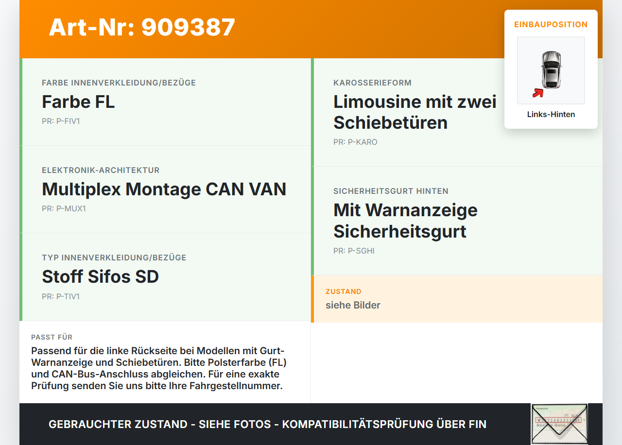 Peugeot 1007 05-09 Gurt Sicherheitsgurt Links Hinten Peugeot 1007 05-09 18.08.2004 96446734XX gebraucht Vorschau 3