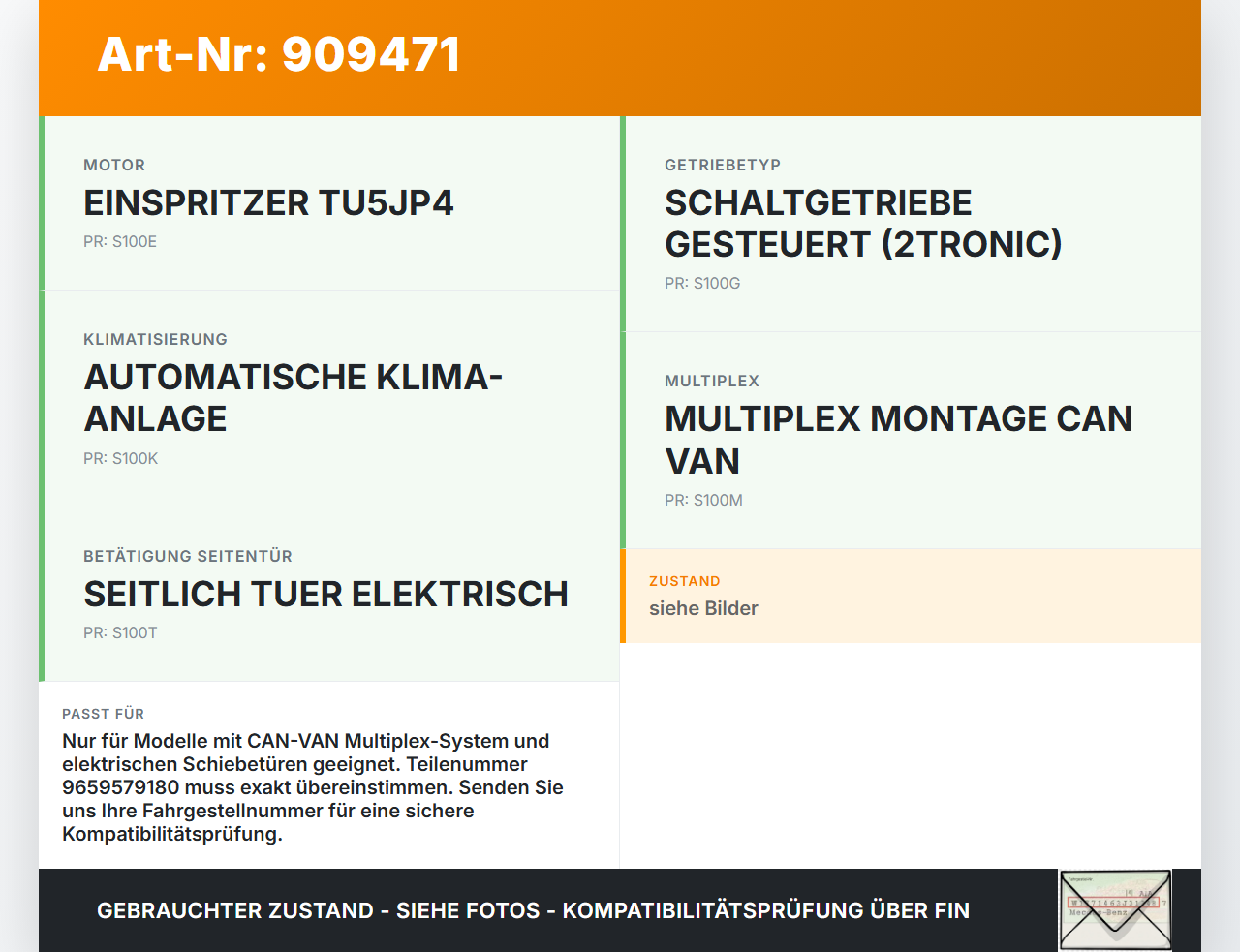 Peugeot 1007 05-09 1,6 80KW Sicherungskasten Zentralelektrik BSI Peugeot 1007 05-09 18.08.2004 9659579180... Vorschau 3