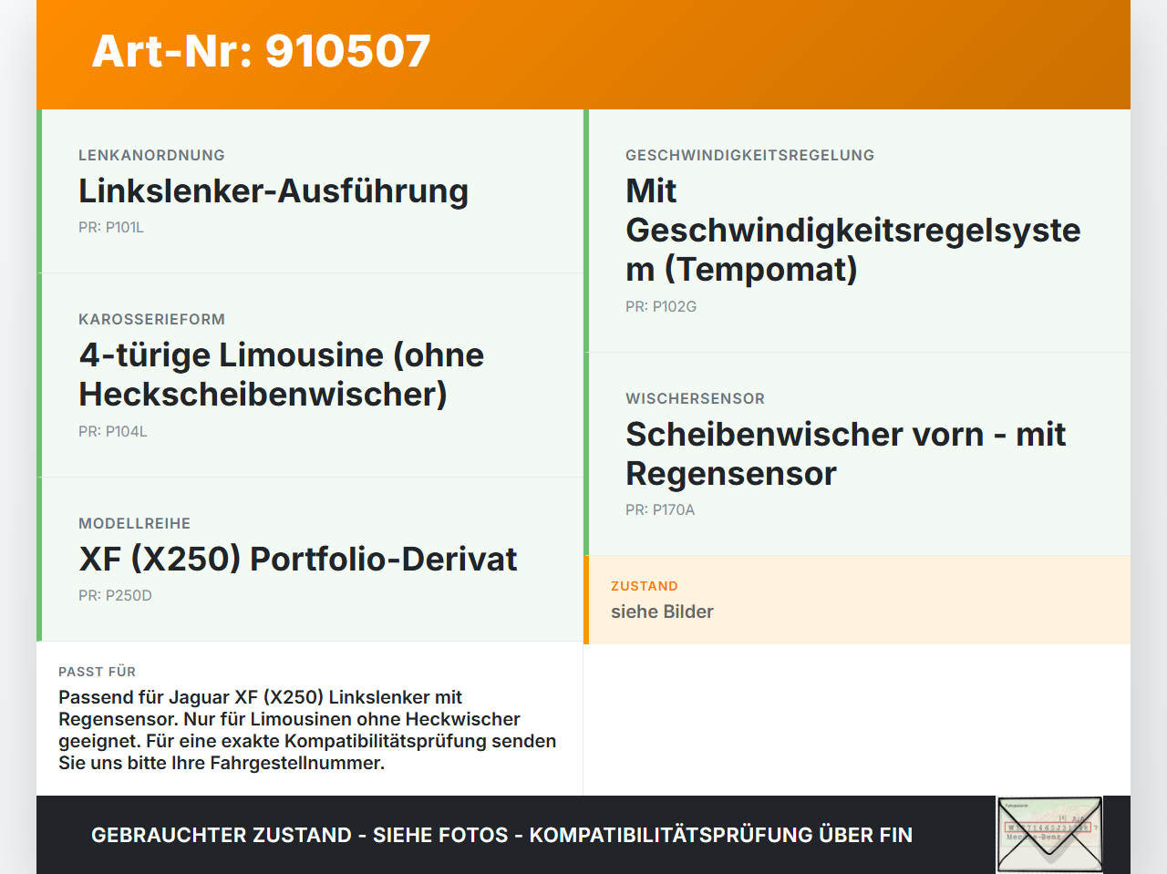 Jaguar XF X250 09-15 Lenkstockschalter Wischerschalter Wischer Jaguar XF X250 09-15 25.03.2009 C2Z11721... Vorschau 3