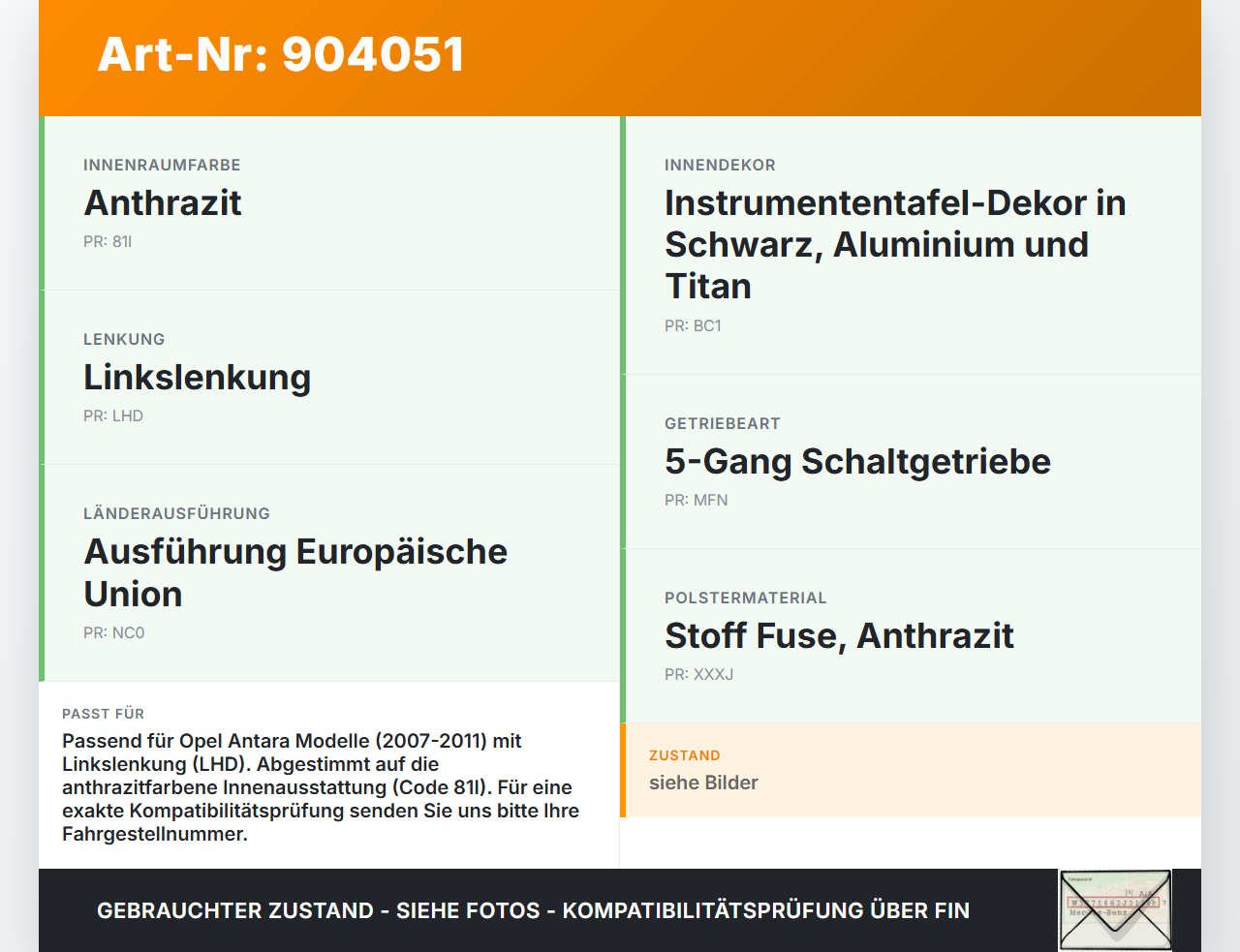 Opel Antara 07-11 Handbremshebel Hebel für Handbremse Bremshebel Opel Antara 07-11 28.03.2008 7C15AWE gebraucht Vorschau 3
