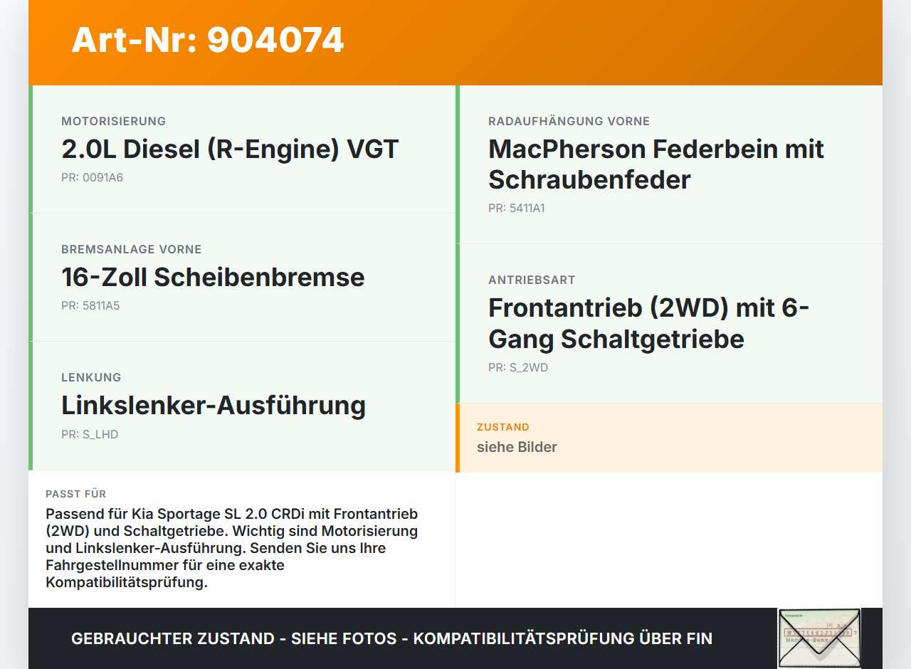 Kia Sportage SL 10-15 CRDI 2,0 135KW Vorderachse Motorträger Motorhalter Achsträger Kia Sportage SL 10-15... Vorschau 3