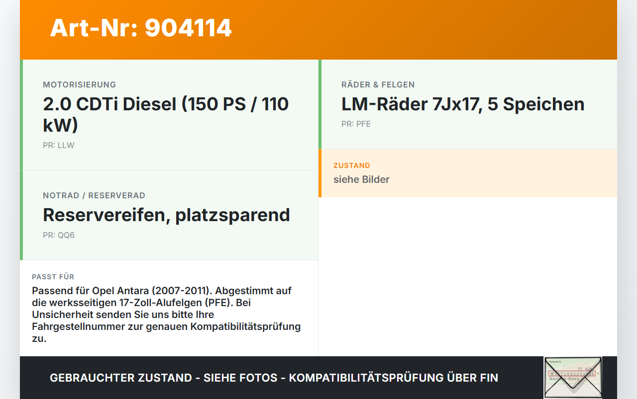 Opel Antara 07-11 Satz Radschrauben Schraube Radbolzen Opel Antara 07-11 28.03.2008 93199560 gebraucht Vorschau 3
