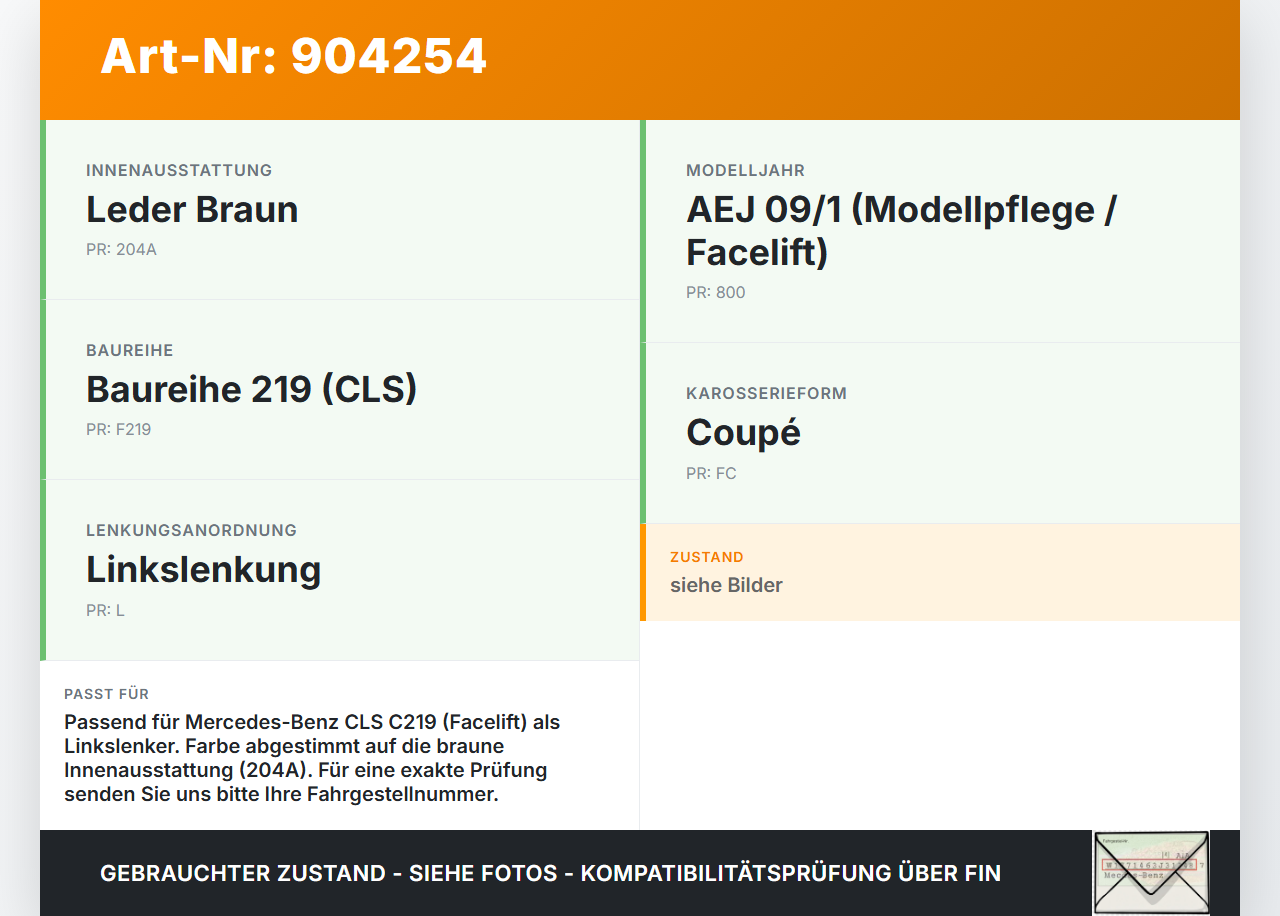 Mercedes C219 CLS 08-10 Hebel Entriegelung für Motorhaube Mercedes C219 CLS 08-10 19.11.2009 A1248800320 gebraucht Vorschau 3