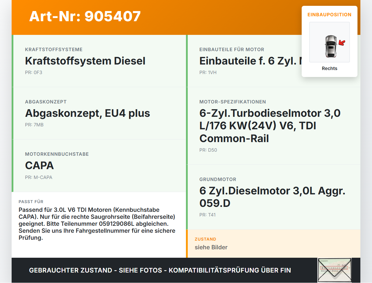 Audi A4 8K B8 QU 08-11 Stellmotor Stellelement Umschaltung Drallklappen Saugrohr Rechts Audi A4 8K B8 QU 08-11... Vorschau 3