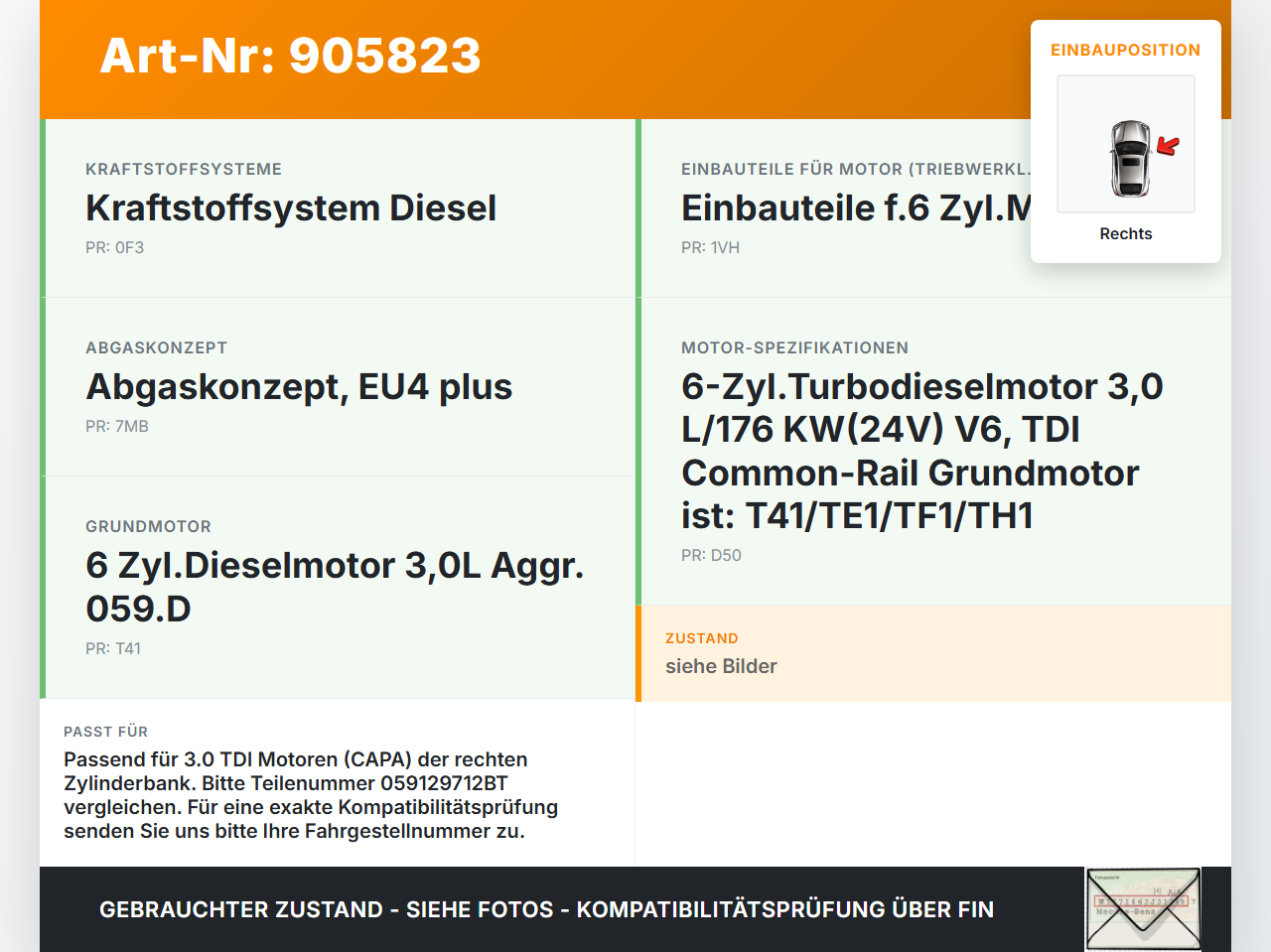 Audi A4 8K B8 QU 08-11 TDI 3,0 176KW CAPA Ansaugbrücke Ansaugkrümmer m. Drallklappen Rechts Audi A4 8K B8 QU 08-11... Vorschau 3