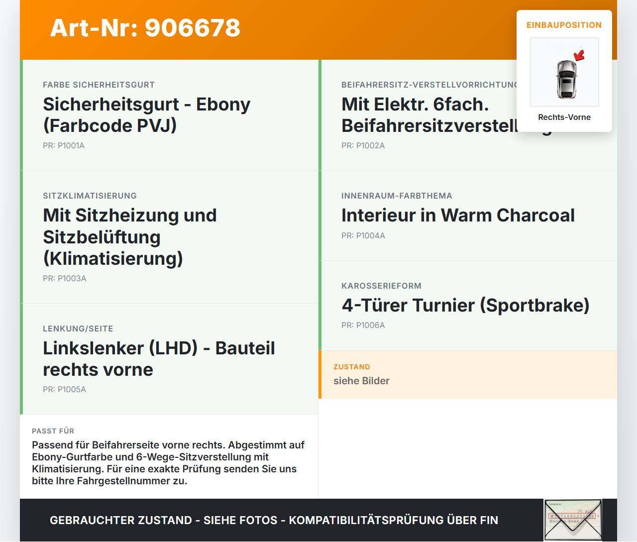 Jaguar XF X250 11-15 Kombi Gurtstraffer Gurtschloss Beifahrer Rechts Vorne Jaguar XF X250 11-15 29.10.2012... Vorschau 3