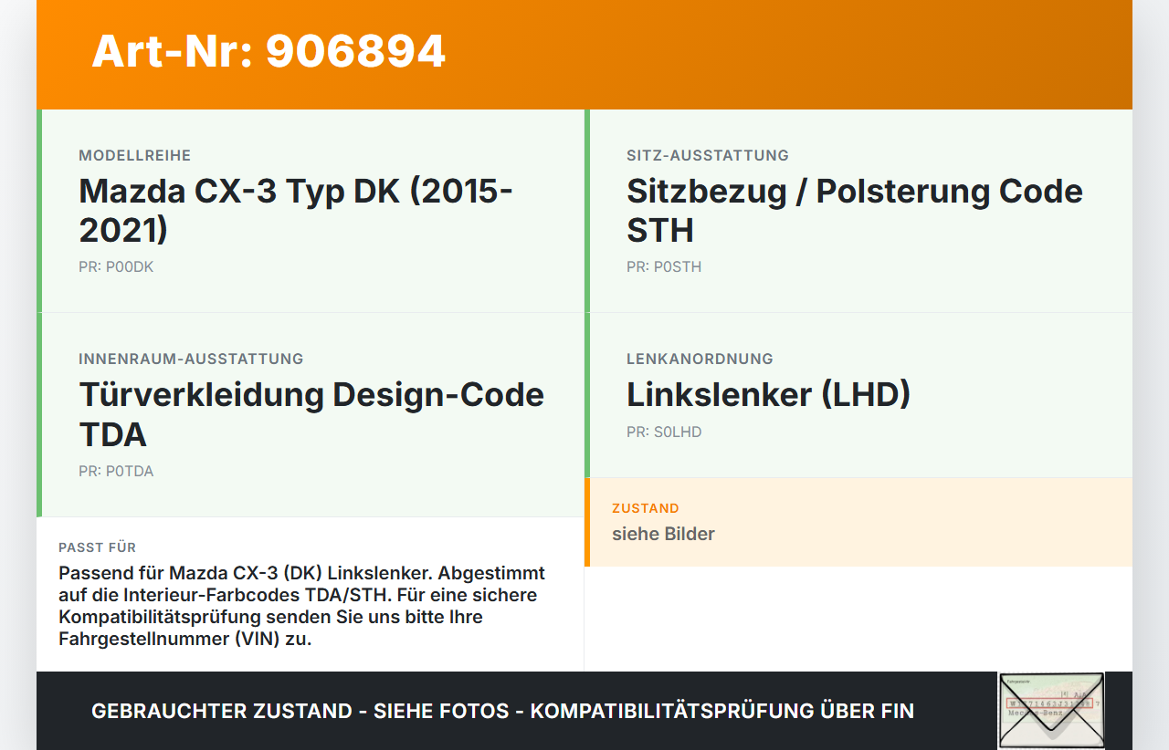 Mazda CX-3 DK 15-21 Handschuhfach Handschuhkasten Mazda CX-3 DK 15-21 27.10.2016 gebraucht Vorschau 3