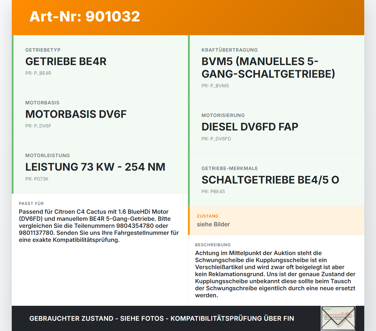 Citroen C4 Cactus 14-18 HDI 90 1,6 68KW Schwungscheibe Kupplungssatz Kupplung Citroen C4 Cactus 14-18 01.01.2016... Vorschau 3