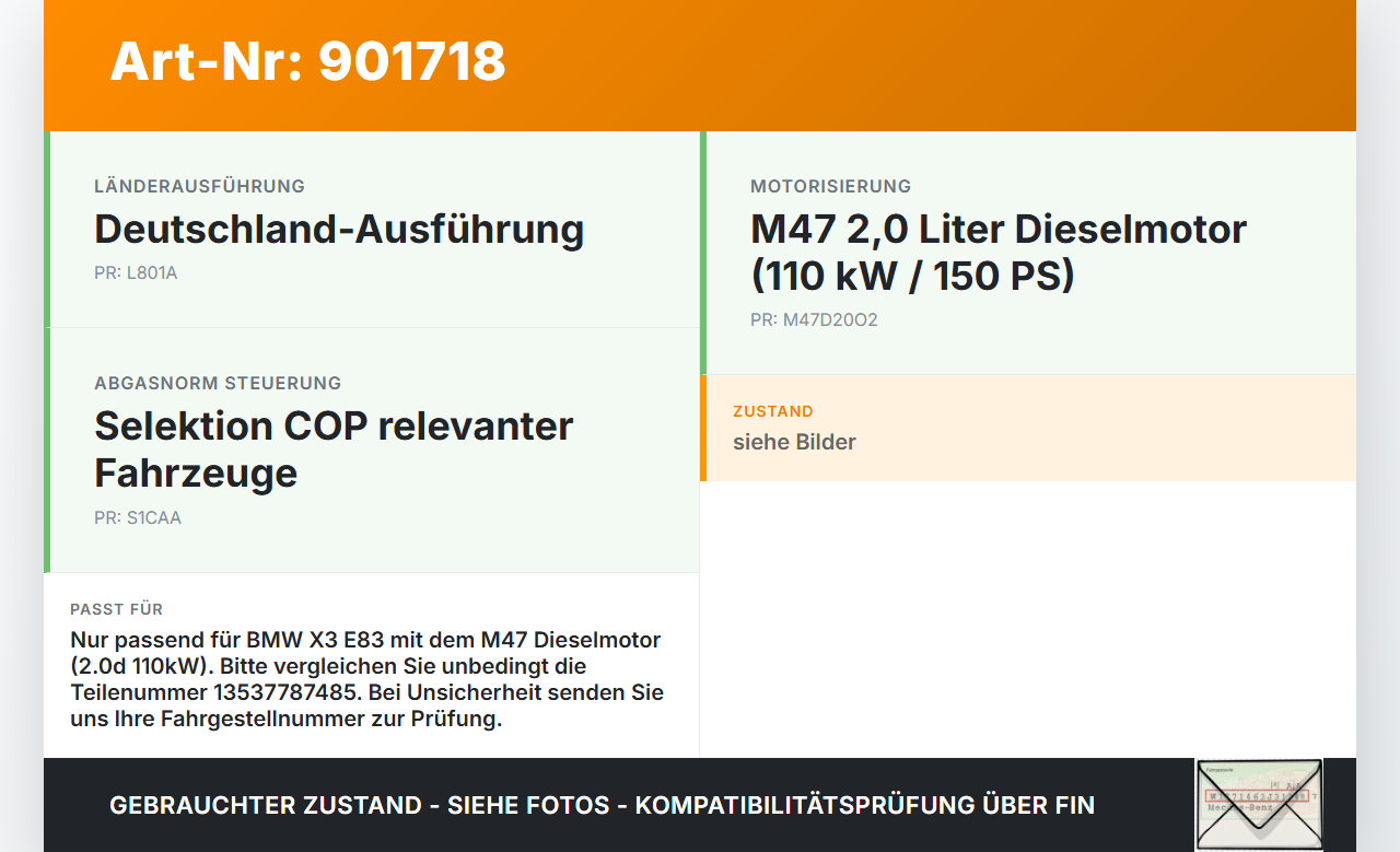 BMW X3 E83 04-06 2,0D 110KW Schlauch Leitung für Kraftstoff Rückführung Leitung Lecköl BMW X3 E83 04-06 13.07.2006... Vorschau 3