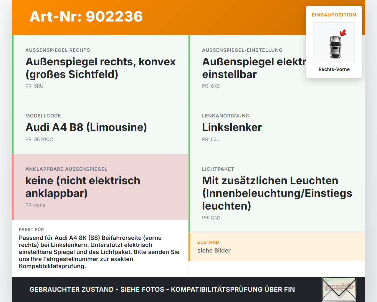 Audi A4 8K B8 11-15 Steuergerät ECU Modul SG für Tür Tür Rechts Vorne Audi A4 8K B8 11-15 30.10.2015 8T0959792P... Vorschau 3